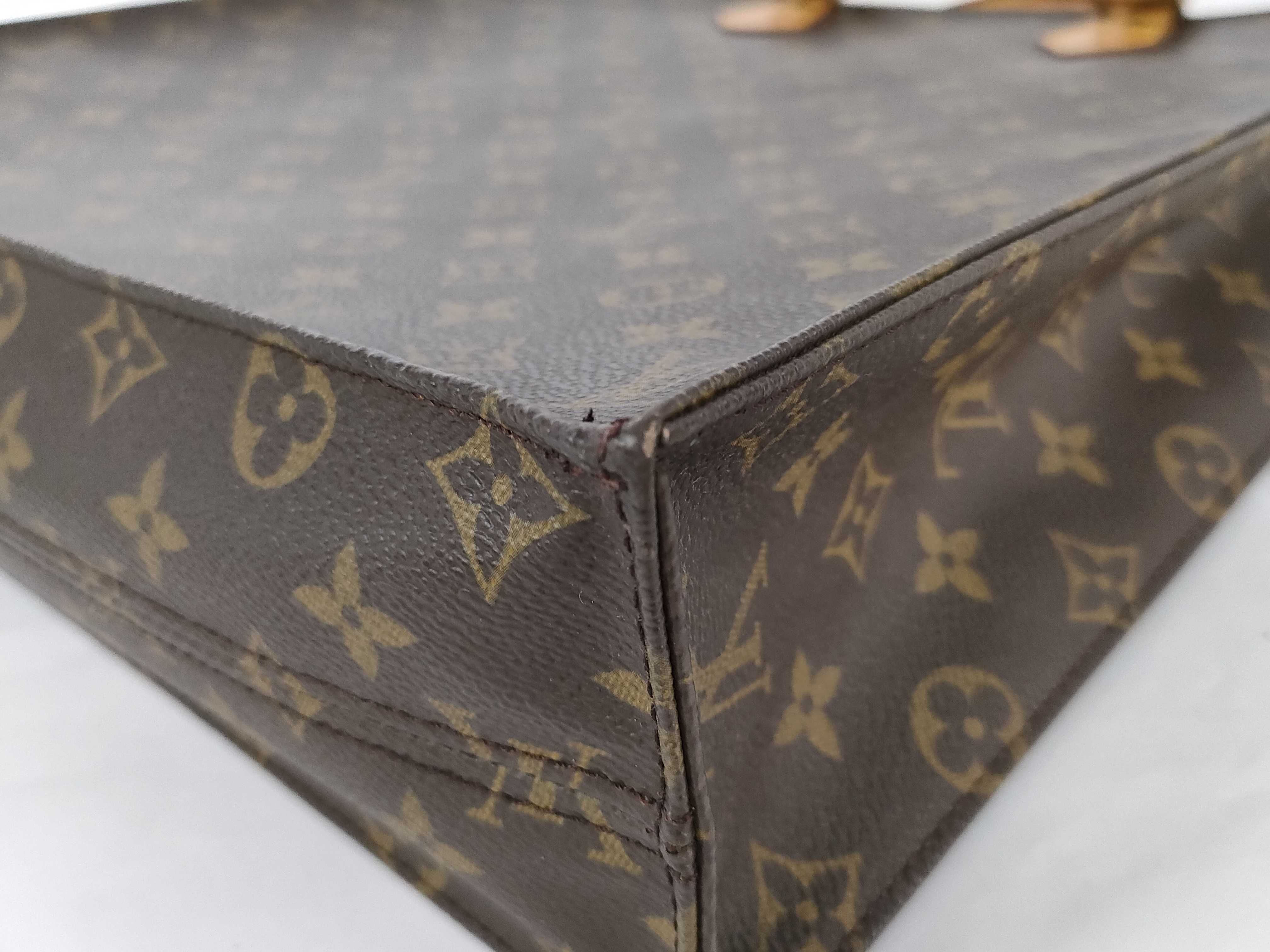Monogram Louis Vuitton Monogram Sac Plat M51140 Handbag (VO8203) Handbag — view 6