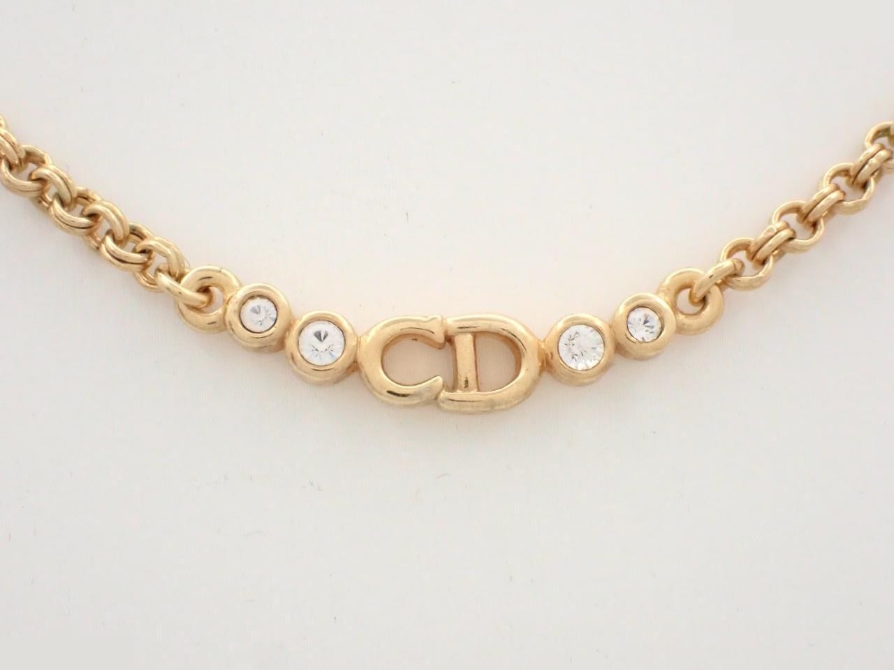CD logo necklace, chain approximately 44cm