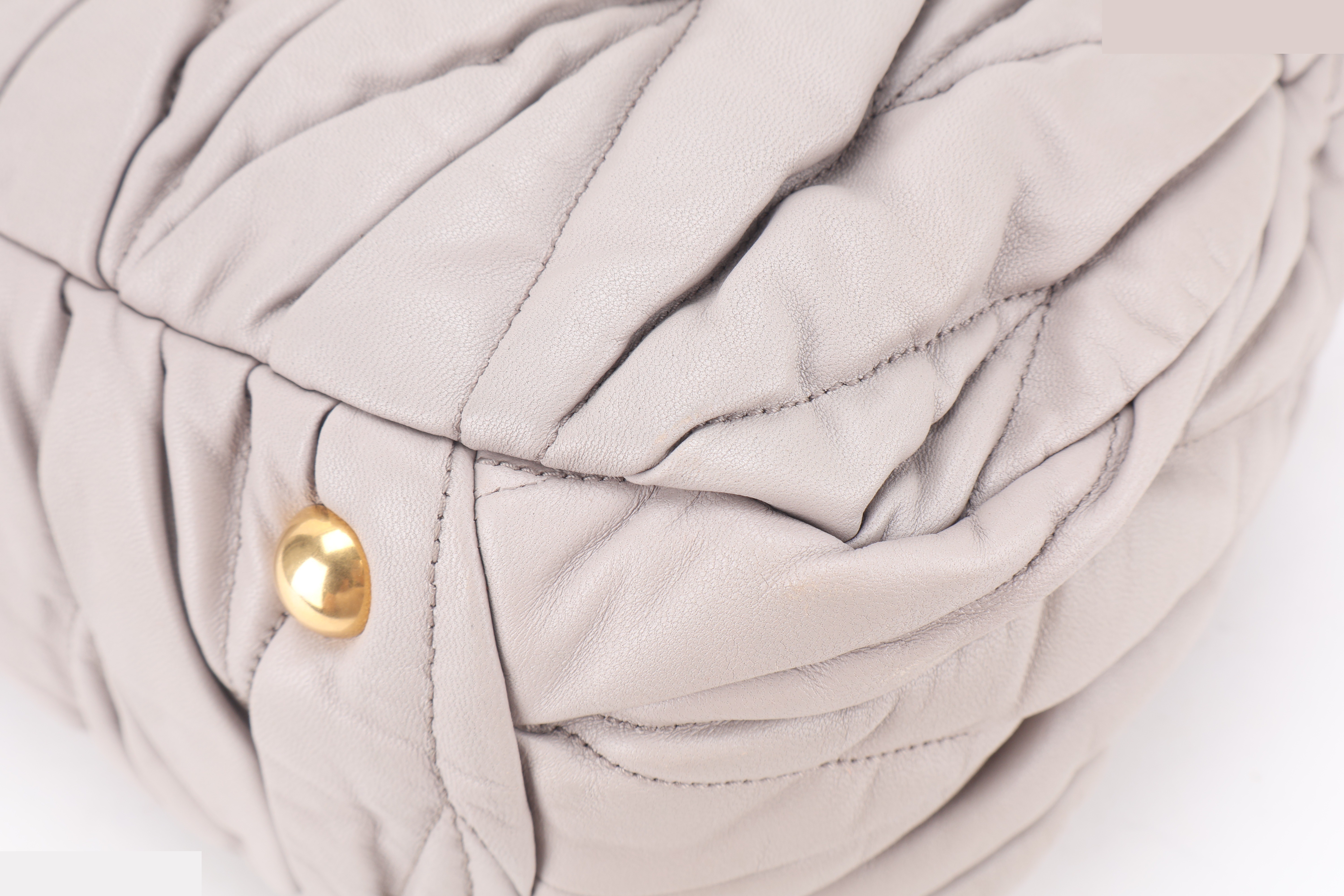 TURNLOCK TOP HANDLE GREY LEATHER GHW — view 5