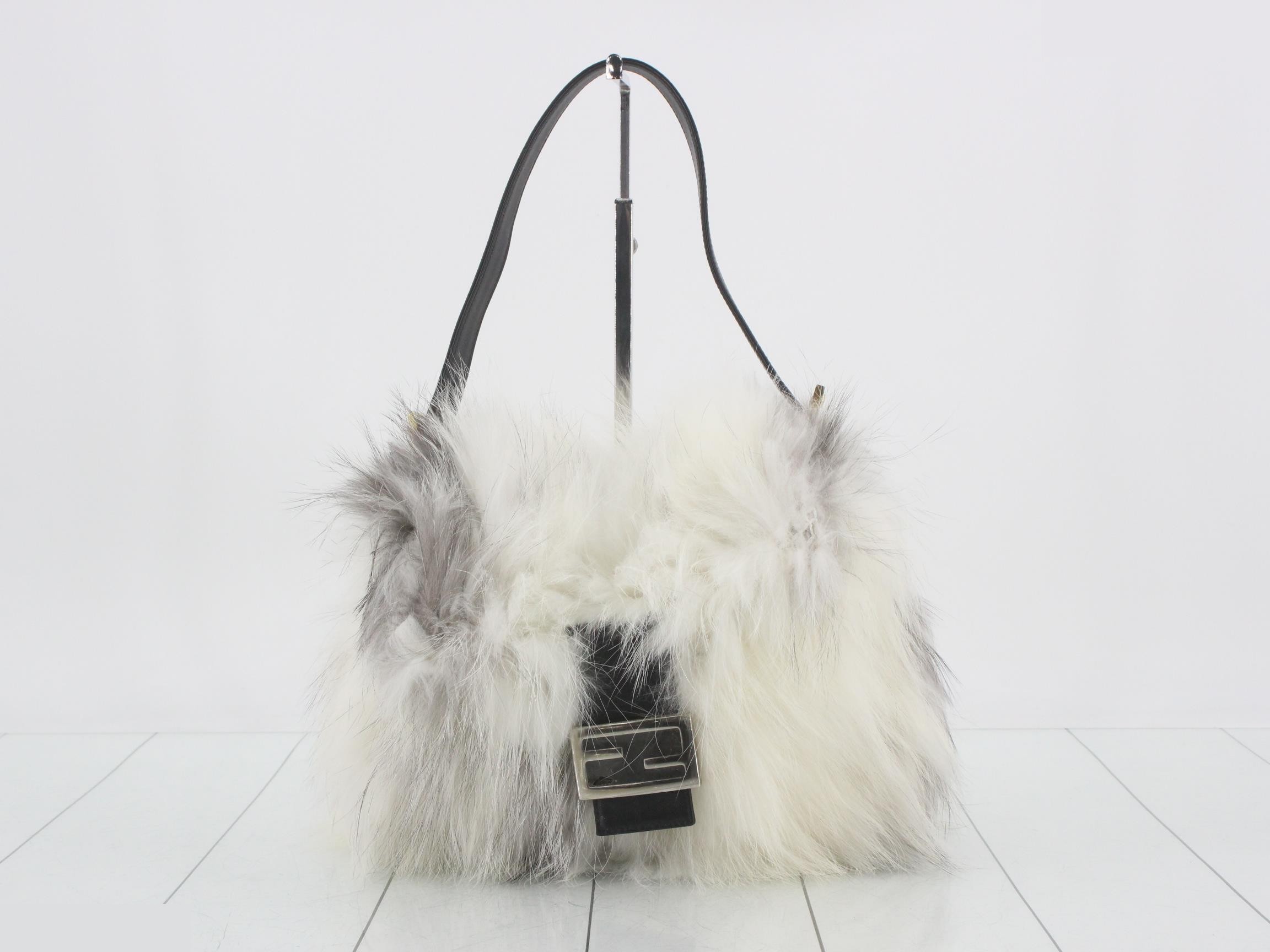 Fur Mamma Baguette Shoulder Bag