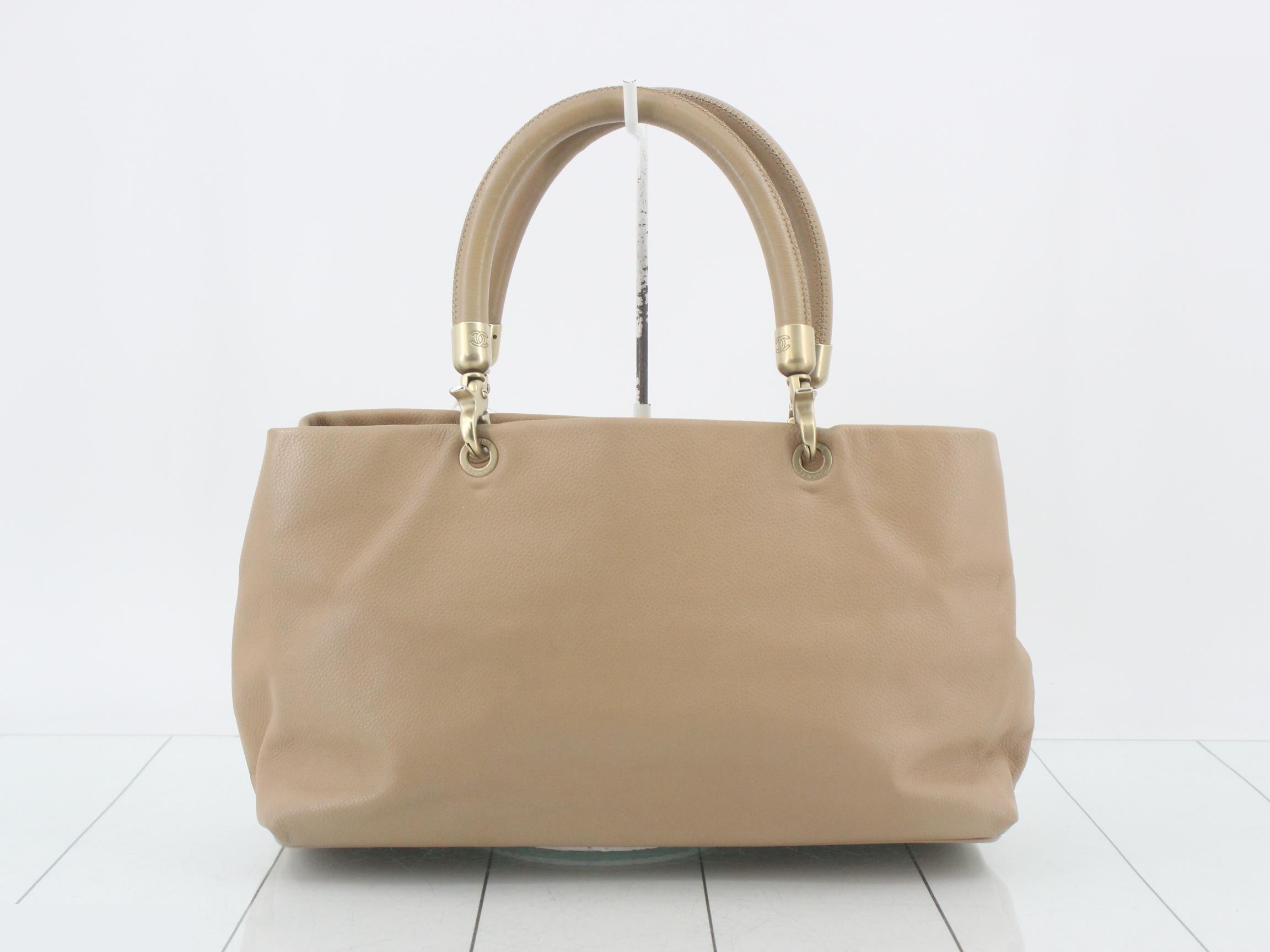 Caviar leather (bag) - Handbag - Big Coco mark - Beige leather — view 2
