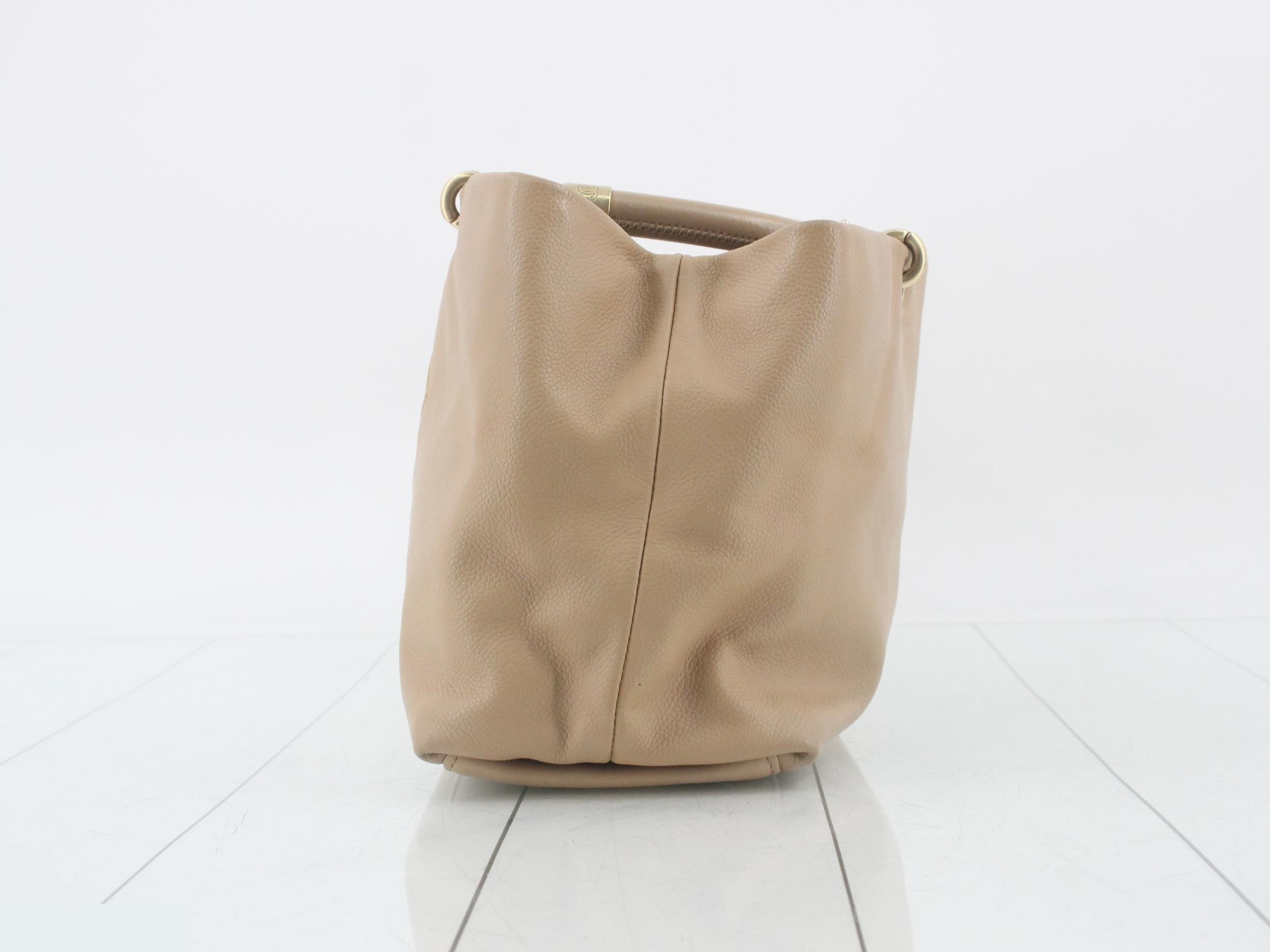 Caviar leather (bag) - Handbag - Big Coco mark - Beige leather — view 3