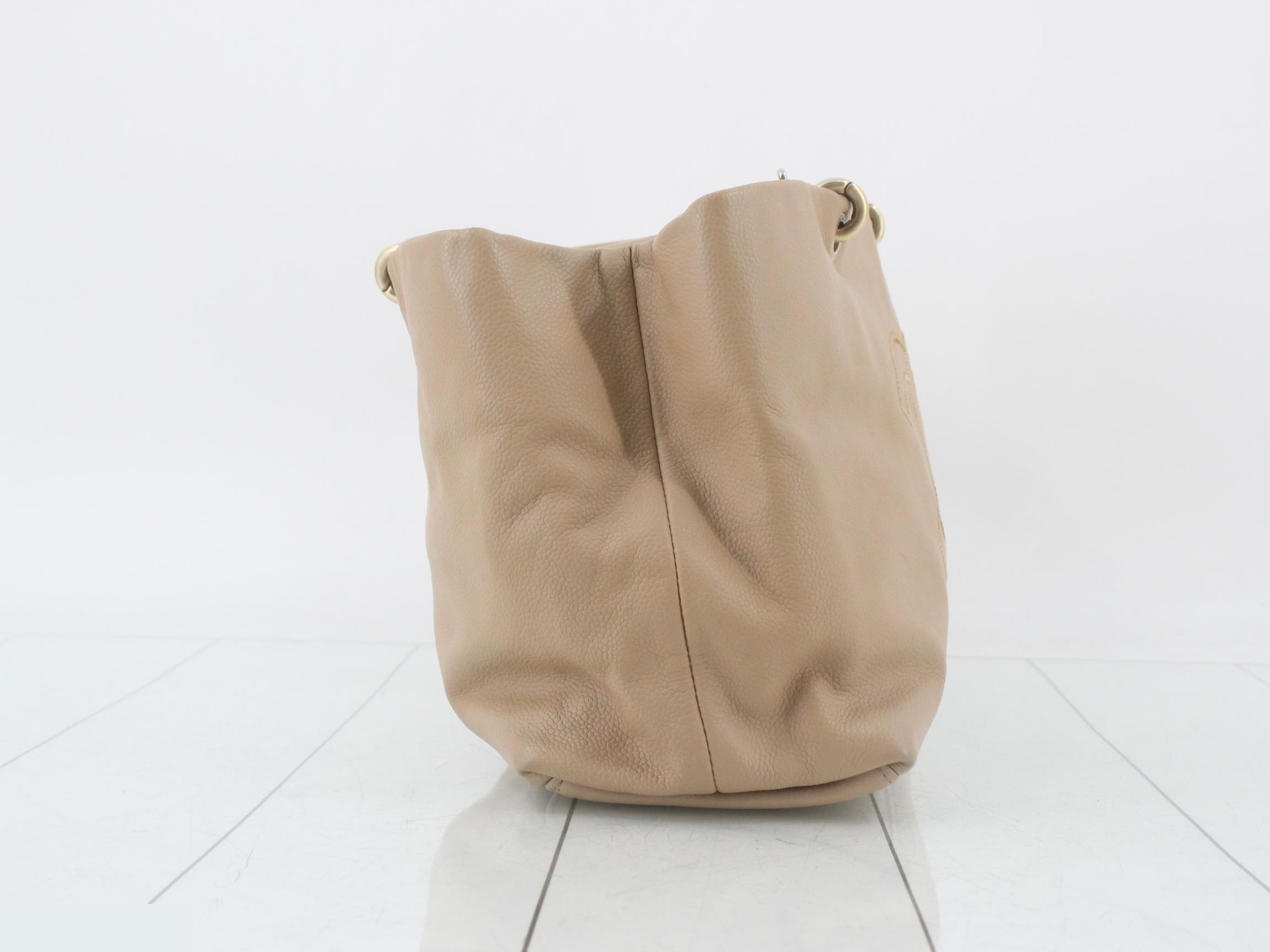 Caviar leather (bag) - Handbag - Big Coco mark - Beige leather — view 4