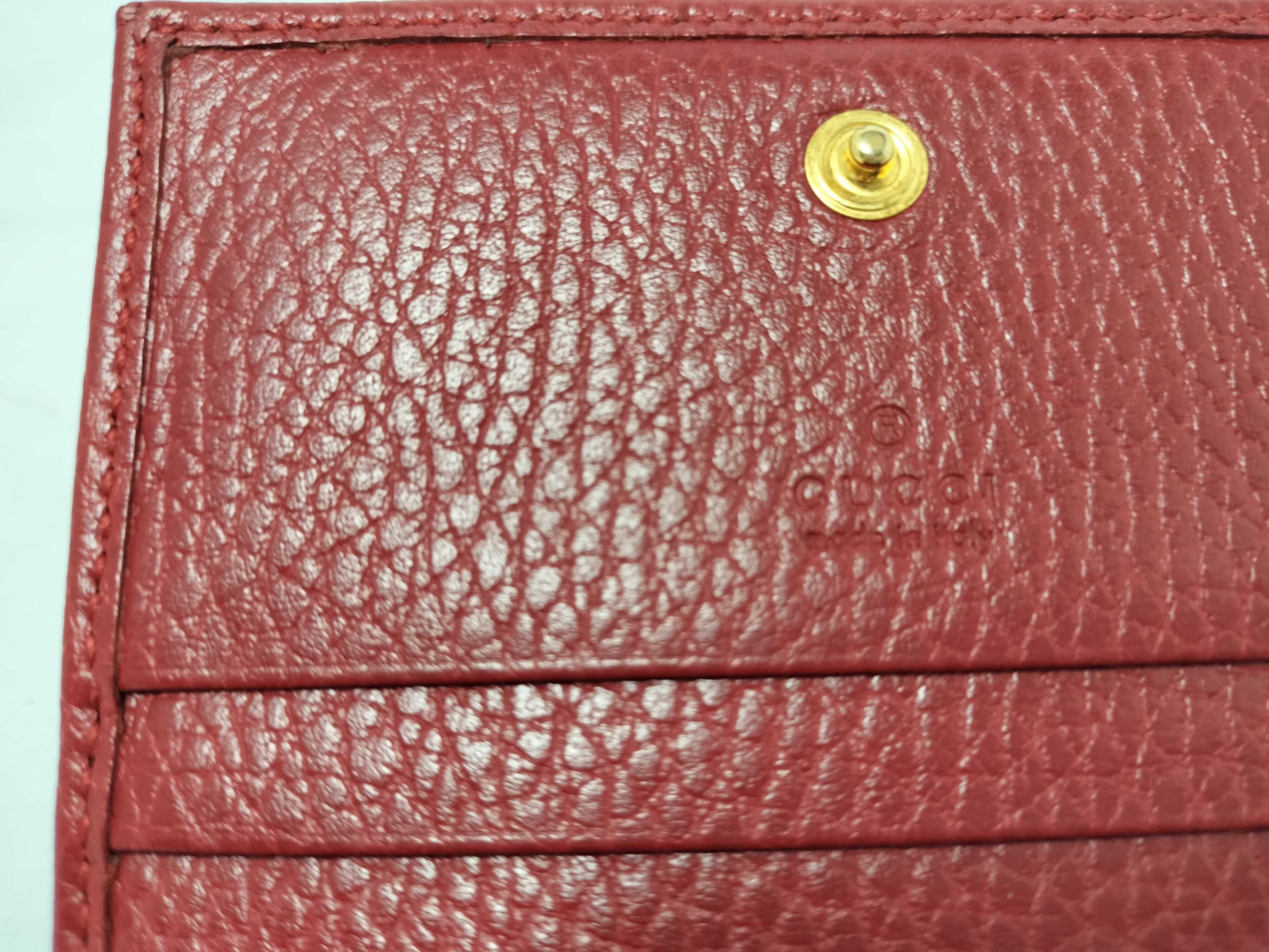 GG Marmont Leather Card Wallet Red 456126 Wallet — view 8
