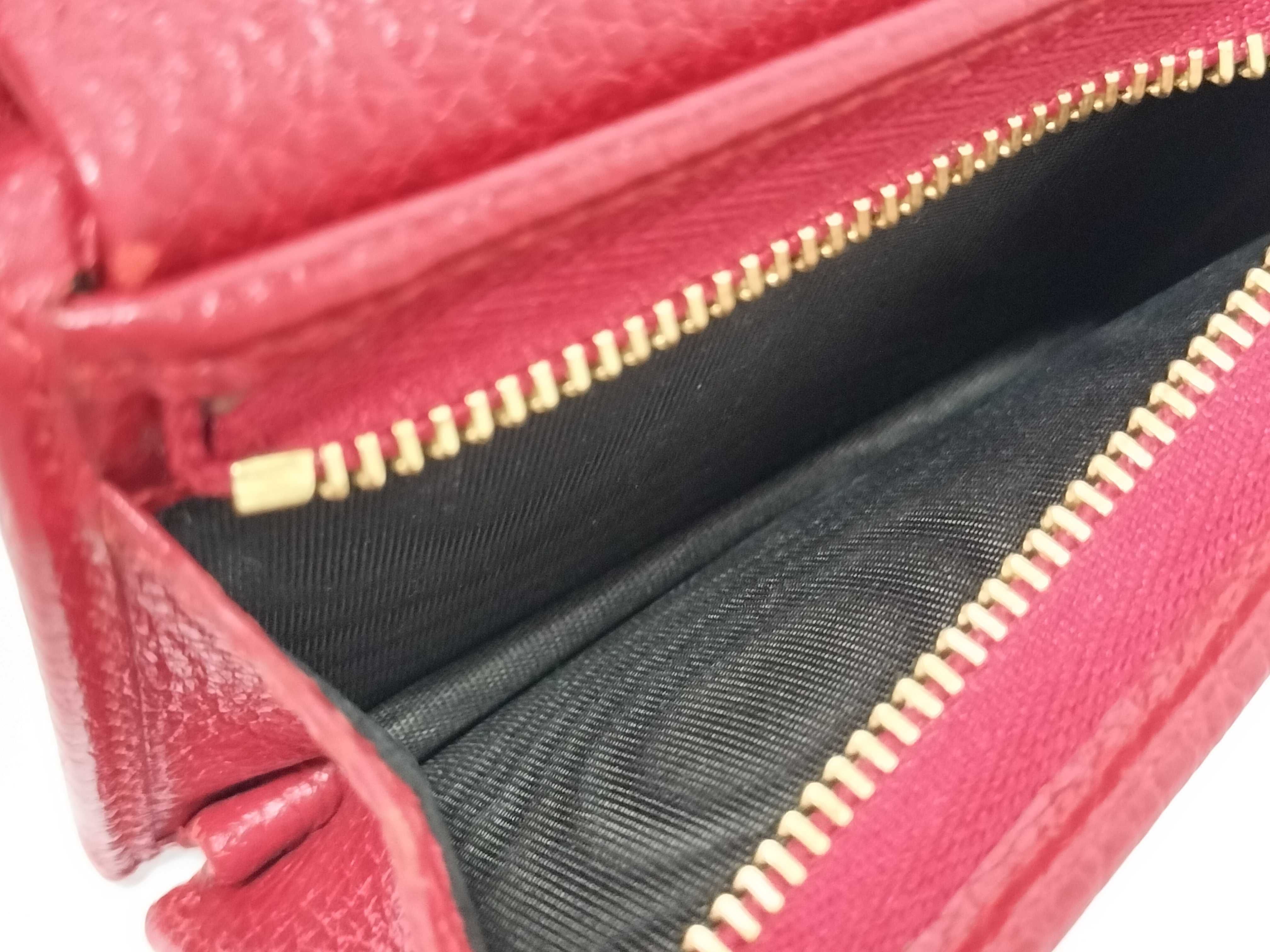 GG Marmont Leather Card Wallet Red 456126 Wallet — view 9