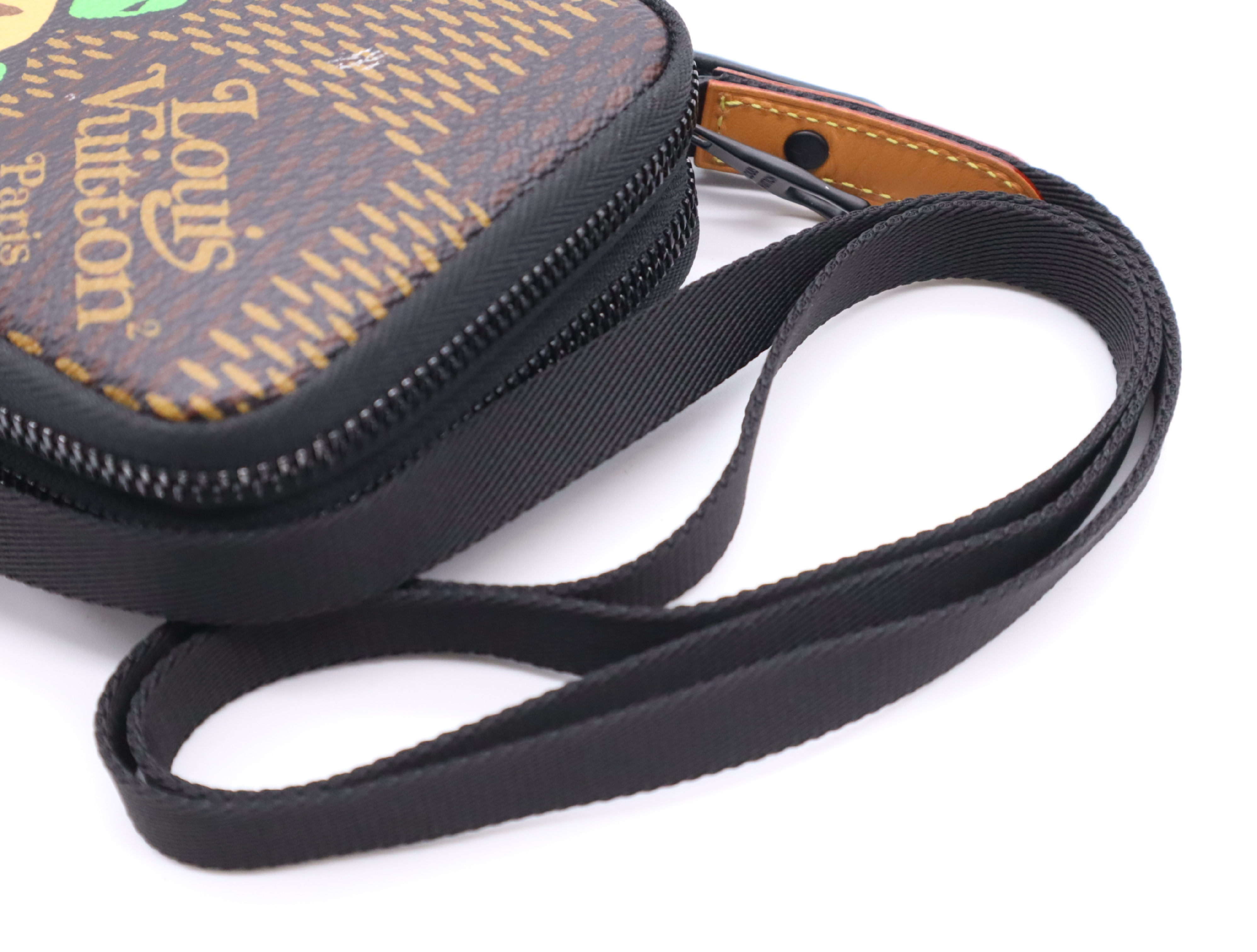 N40377 Damier Giant Ebene Double Phone Shoulder Pouch NIGO Collaboration Turtle Print Shoulder Bag — view 12