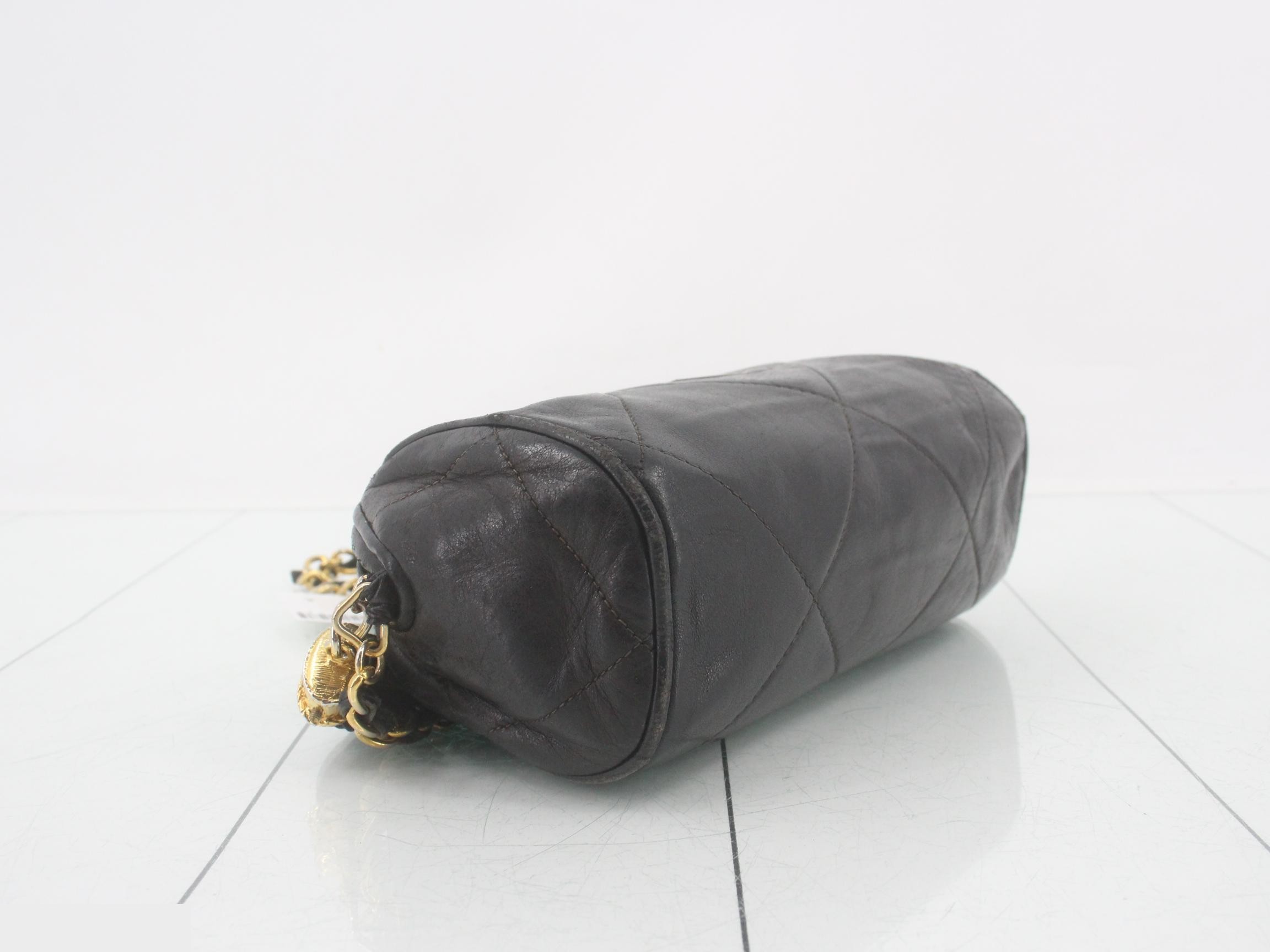 Leather chain shoulder bag — view 5