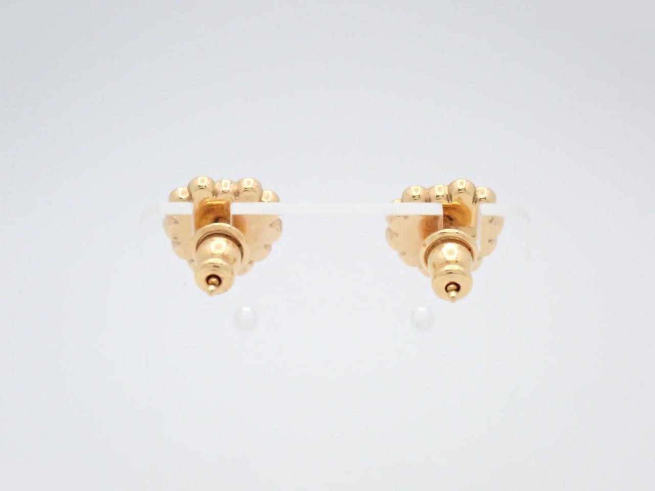 Gold earrings — view 2