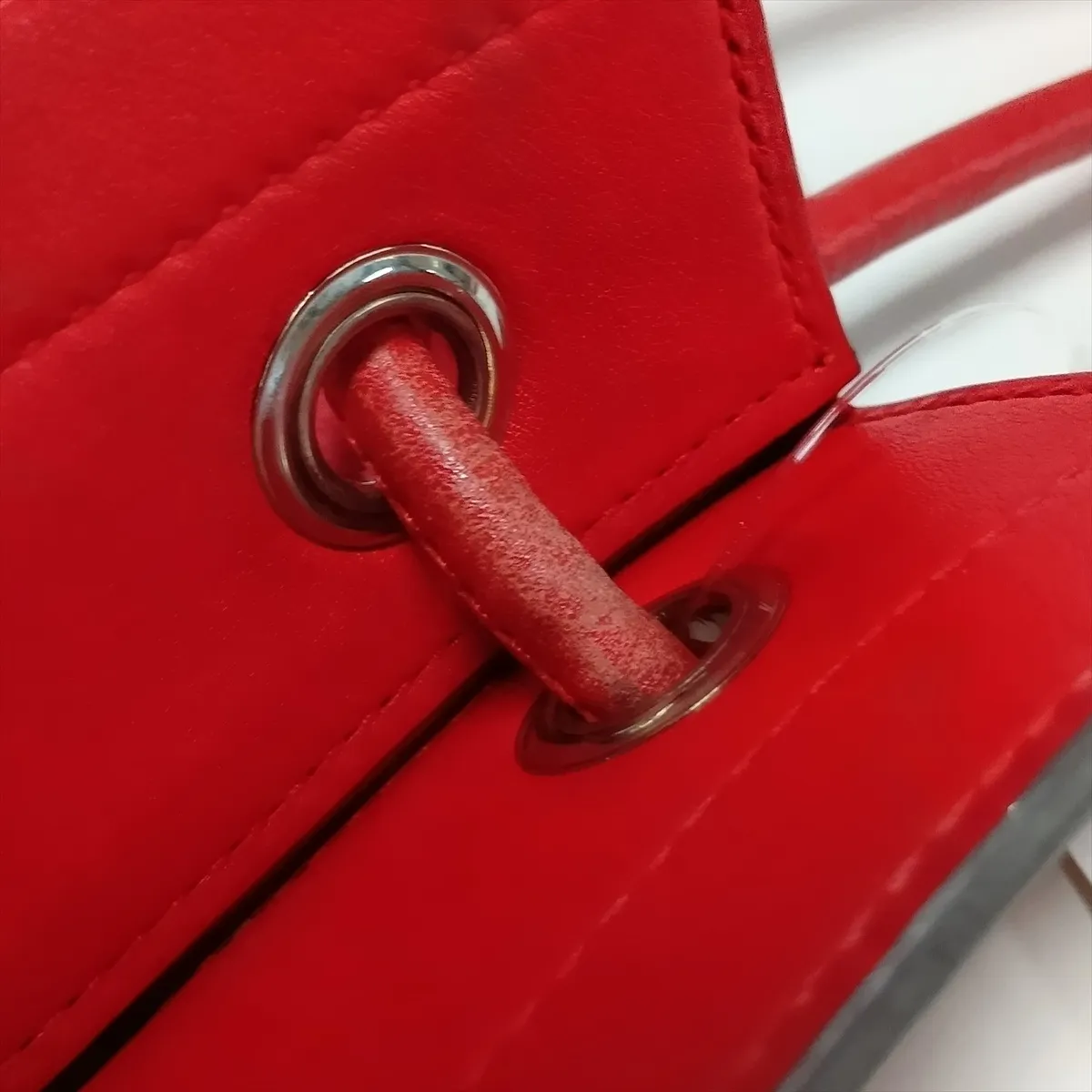 Aline Mini Veau Swift Rouge Coeur Silver Hardware Y:2020 — view 10