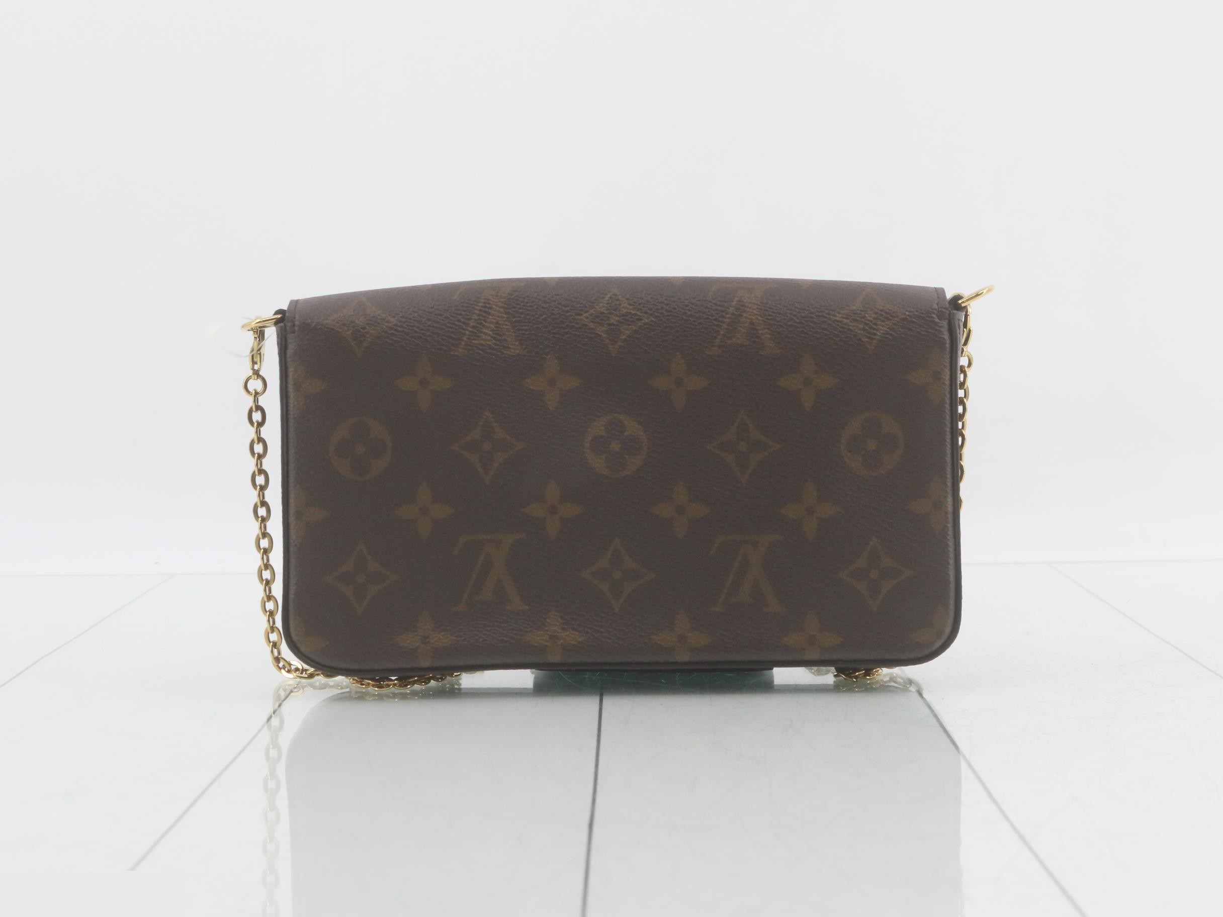 Monogram Pochette Felicie Fuchsia Shoulder Bag with Case — view 2