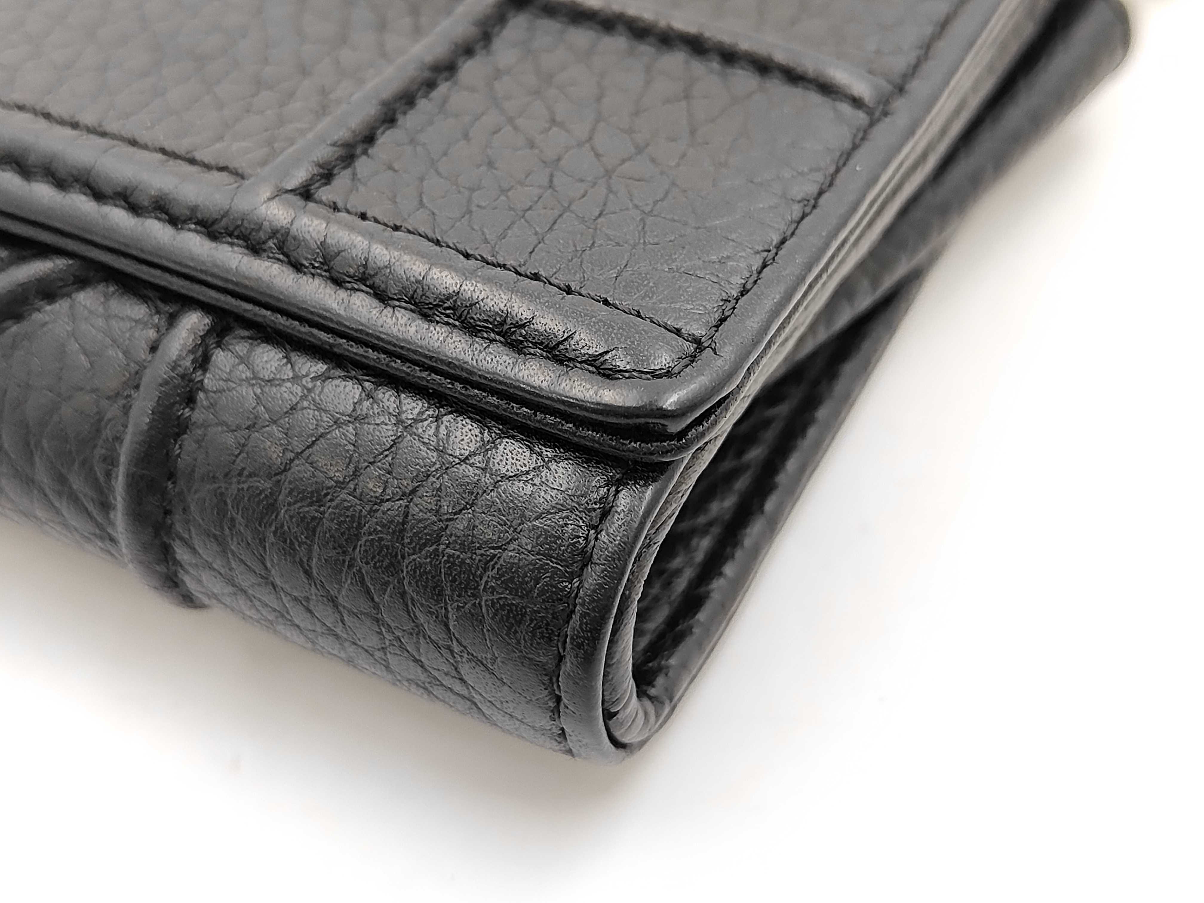 Diorama Leather Black Chain Wallet Bag — view 4