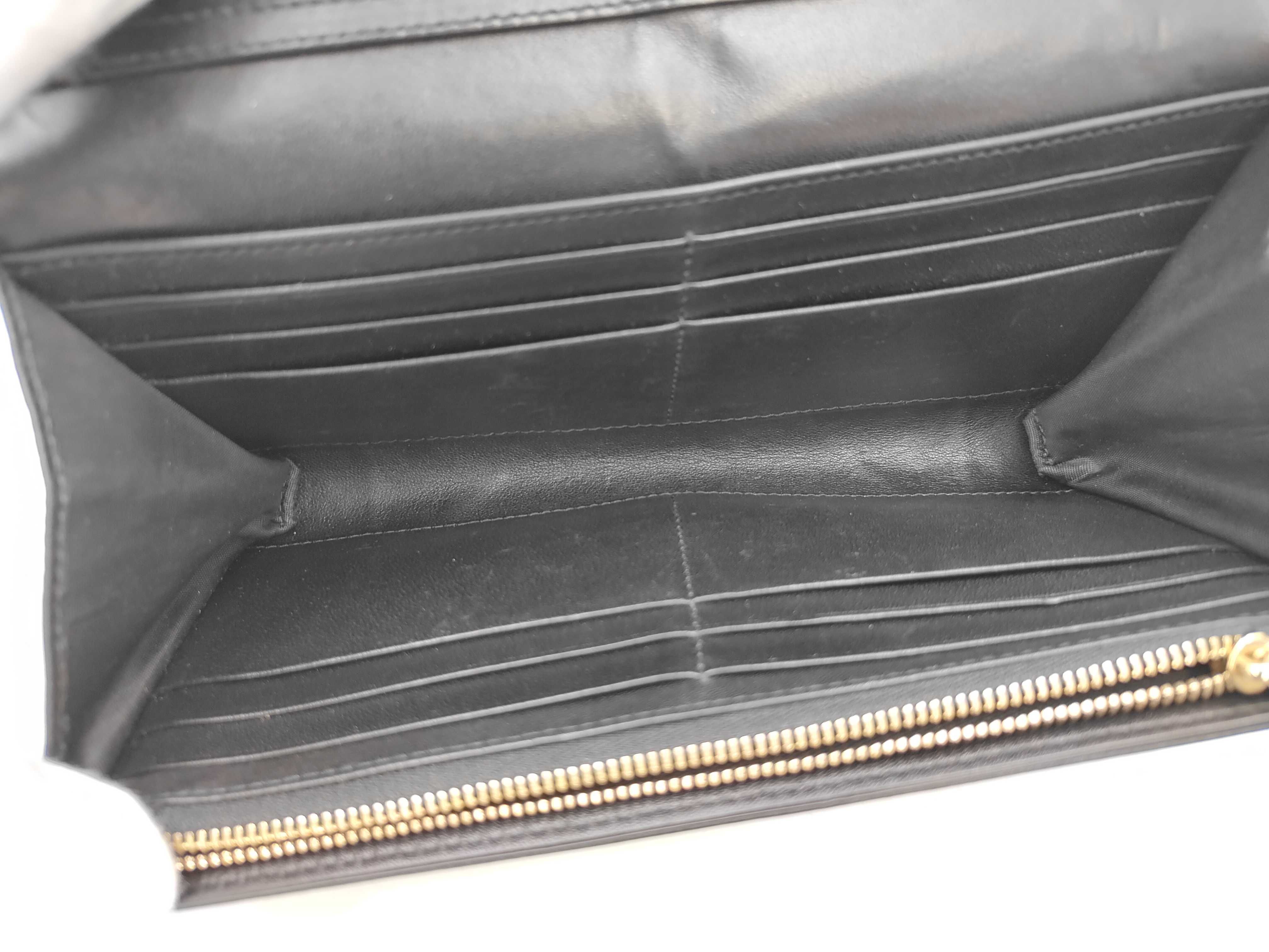 Diorama Leather Black Chain Wallet Bag — view 7
