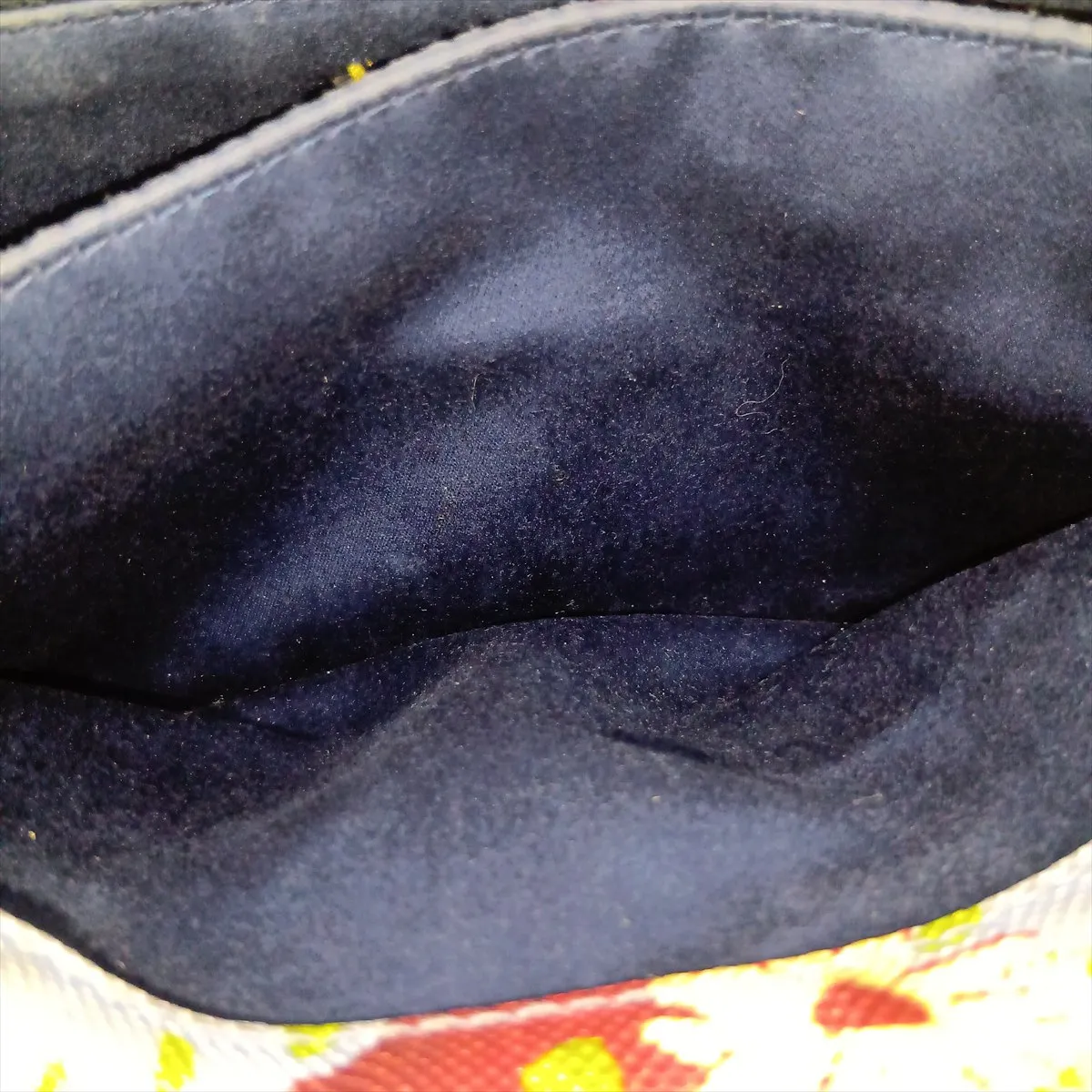 5BA085 Canvas x Leather 2-Way Handbag, Blue — view 14