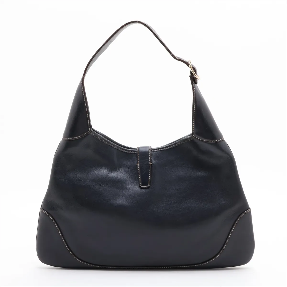 Sherry Line Jackie 153029 Leather Shoulder Bag, Navy — view 2