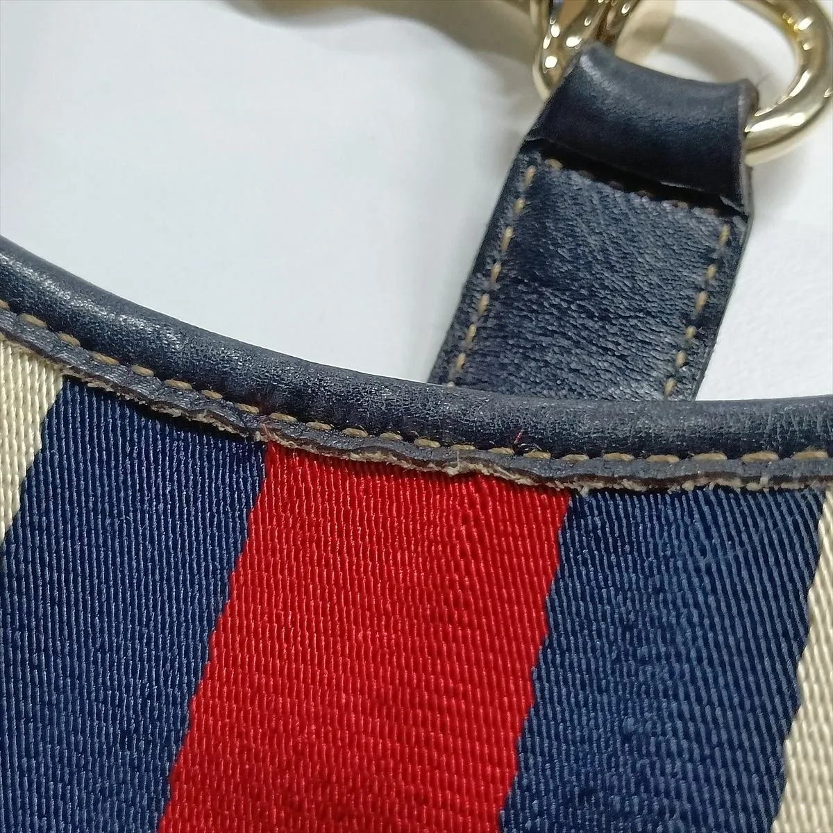 Sherry Line Jackie 153029 Leather Shoulder Bag, Navy — view 12