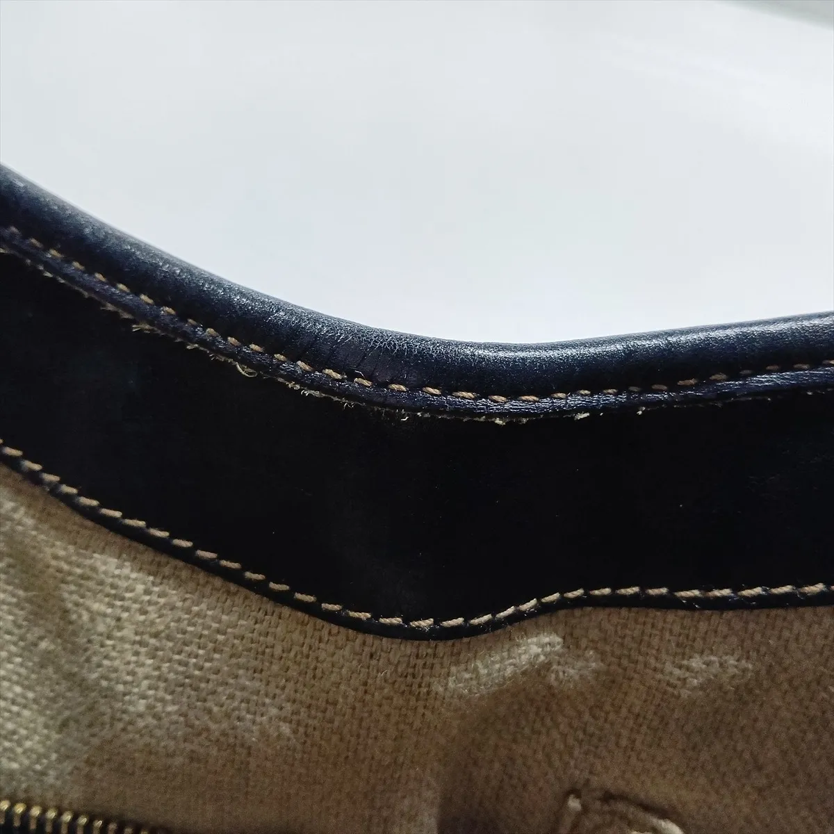 Sherry Line Jackie 153029 Leather Shoulder Bag, Navy — view 14