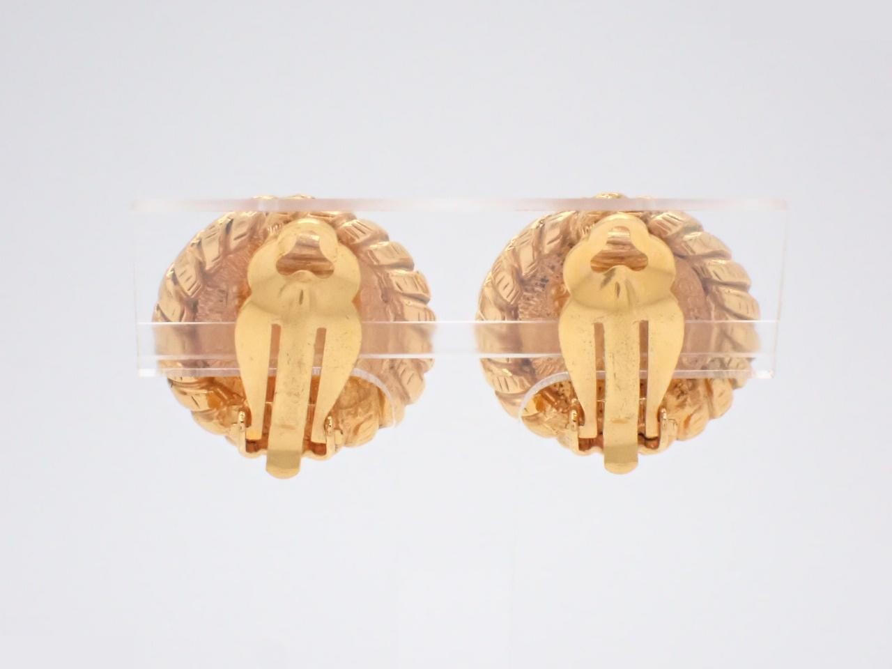 Coco Mark Gold Earrings — view 2