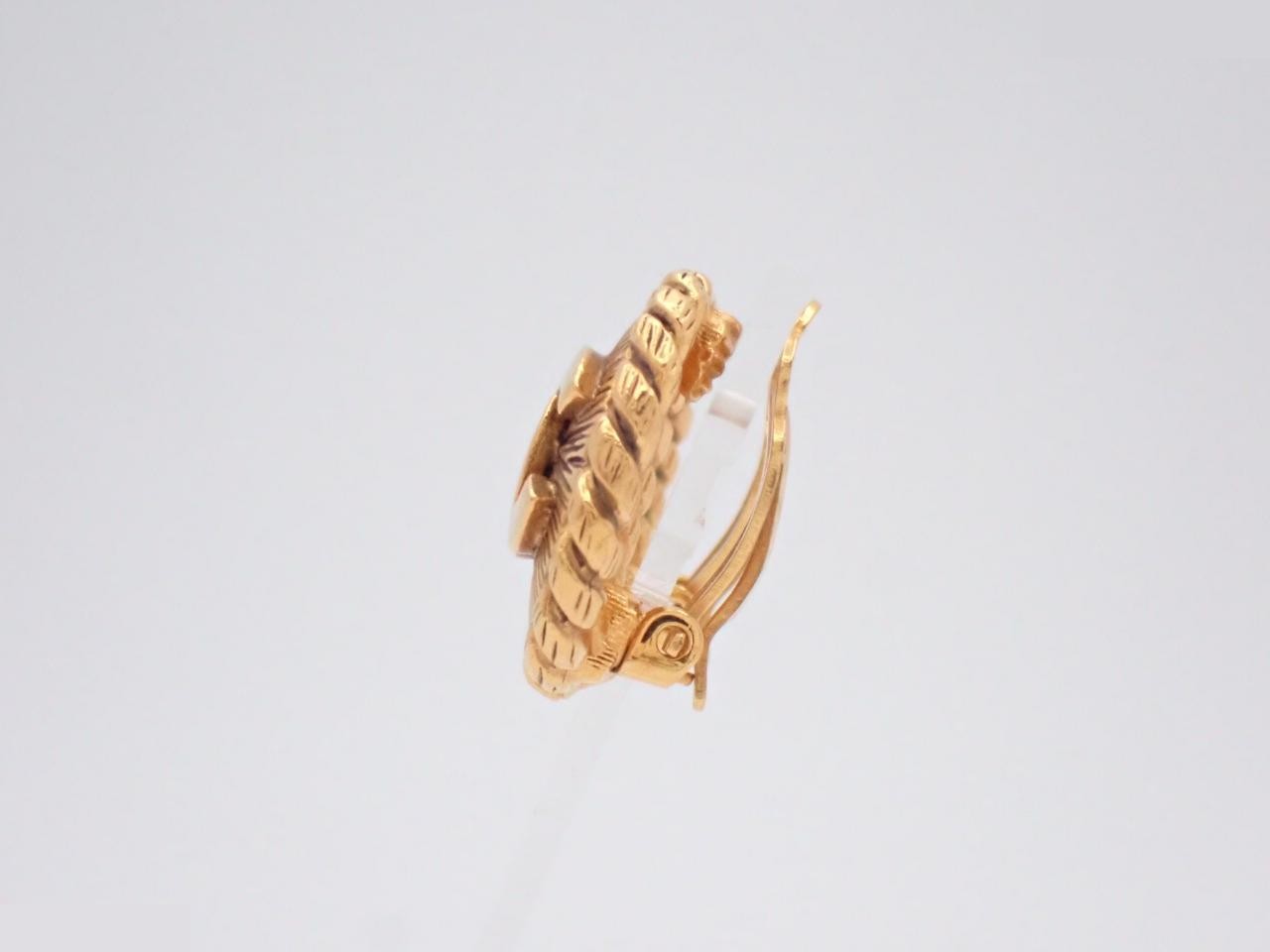 Coco Mark Gold Earrings — view 3