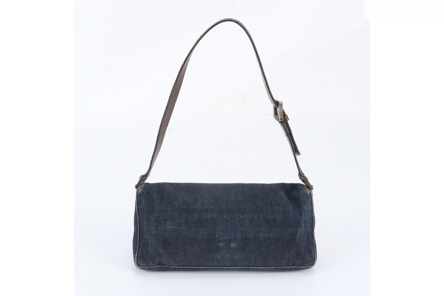 Leather denim shoulder bag — view 3