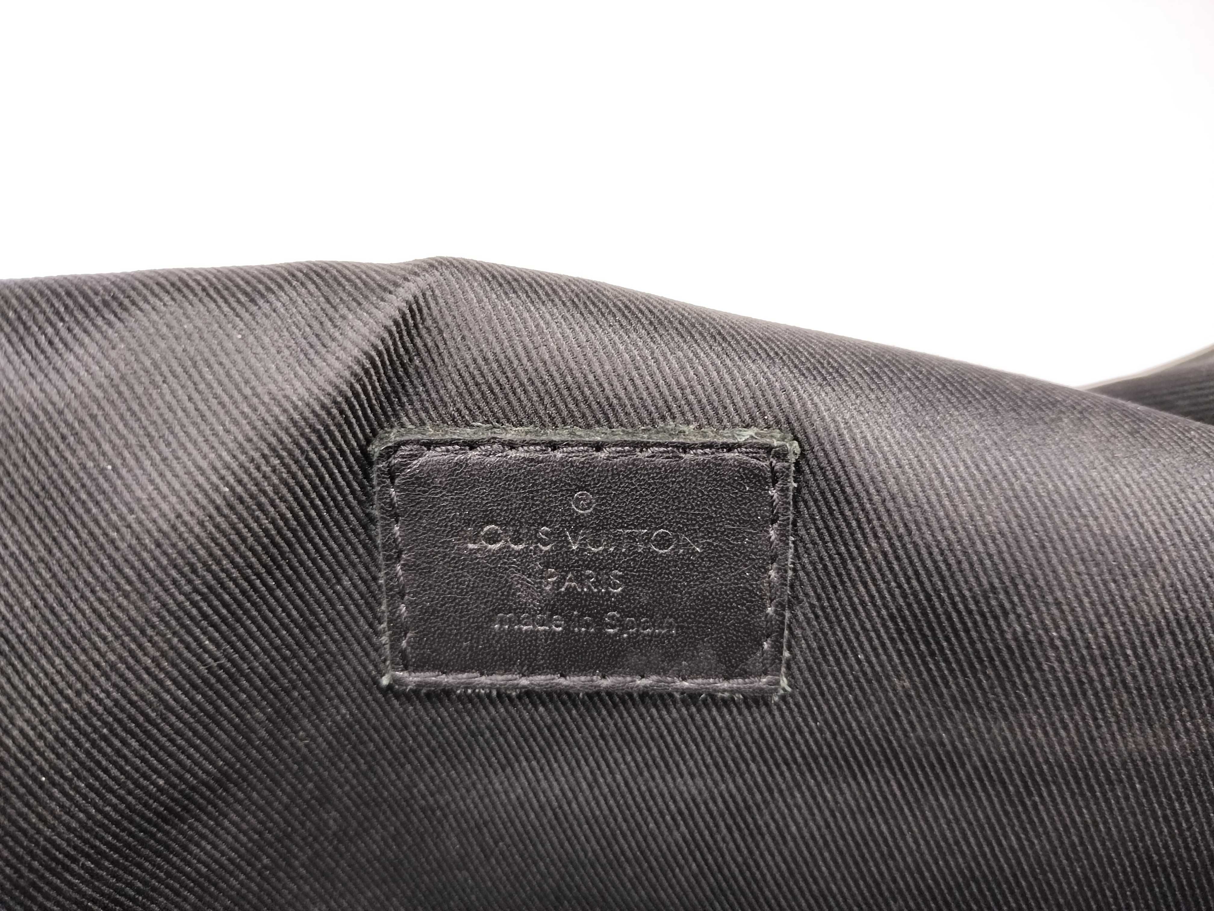 Damier Infini District PM Shoulder Bag, Black Damier Infini Leather, N41033 — view 12
