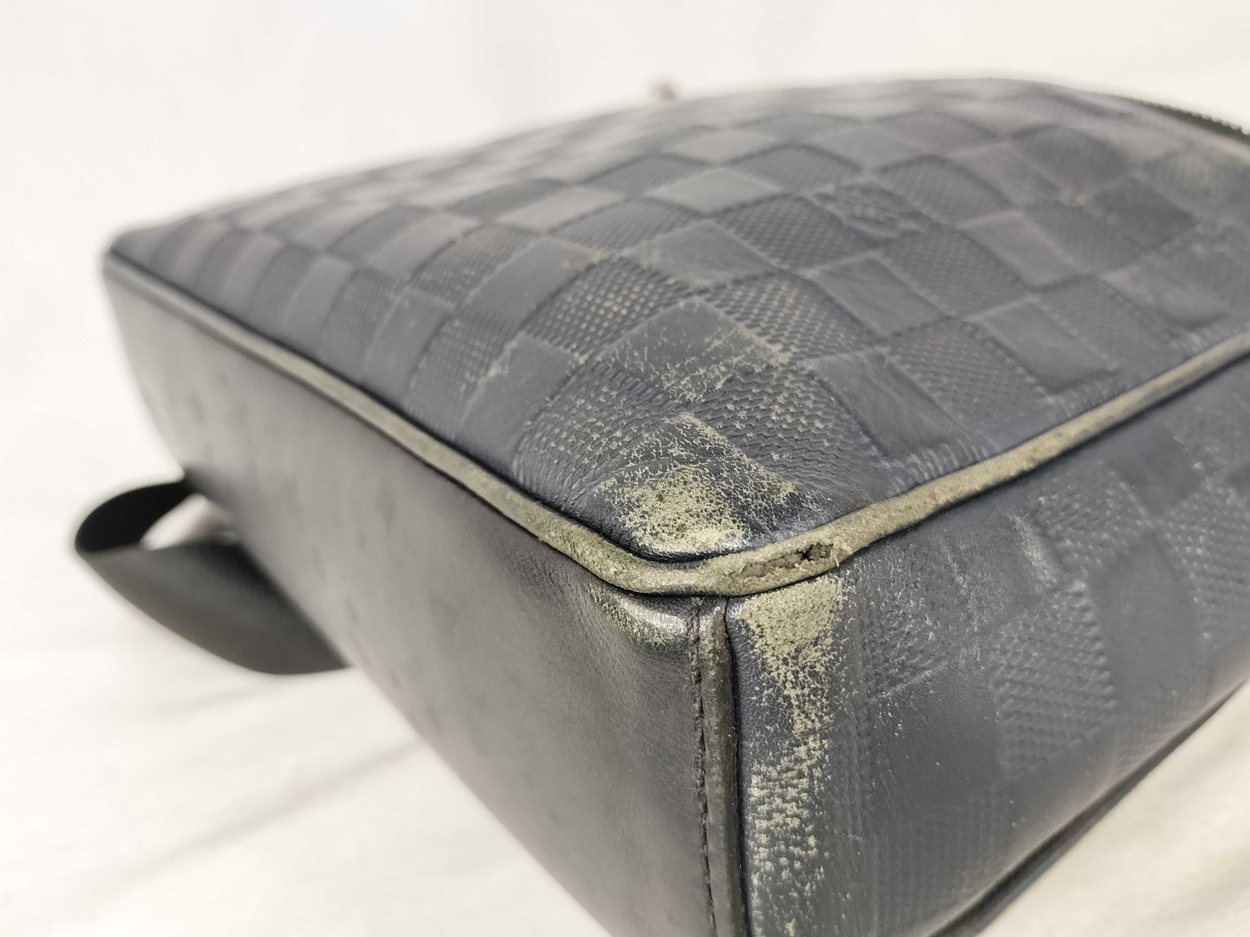 Damier Infini District PM Shoulder Bag, Black Damier Infini Leather, N41033 — view 6