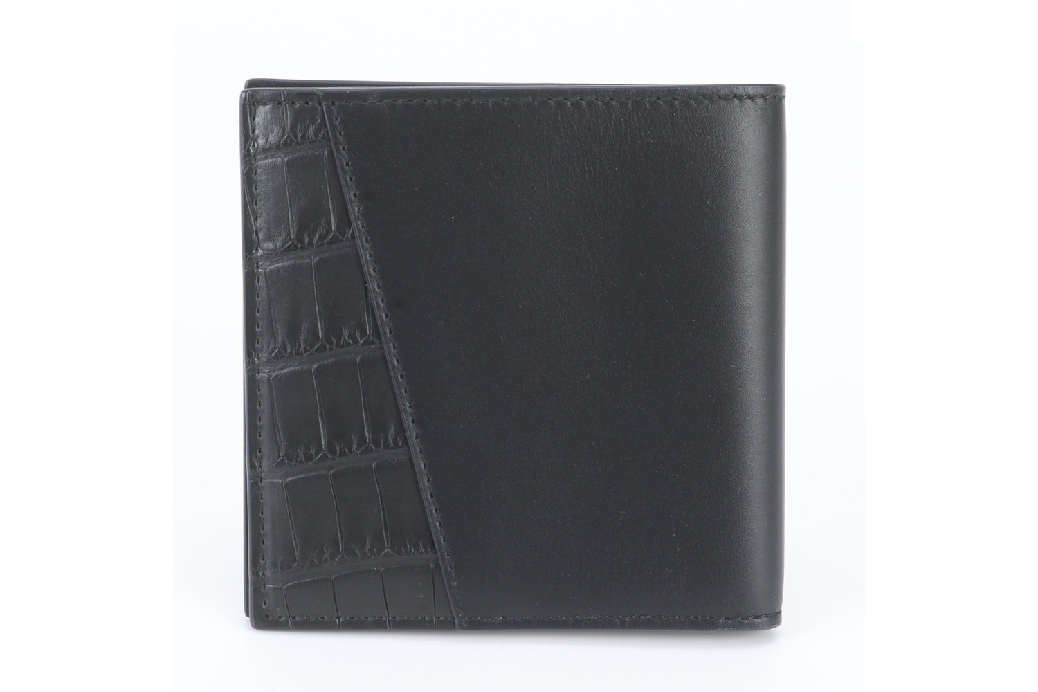 Crocodile leather bi-fold wallet — view 2