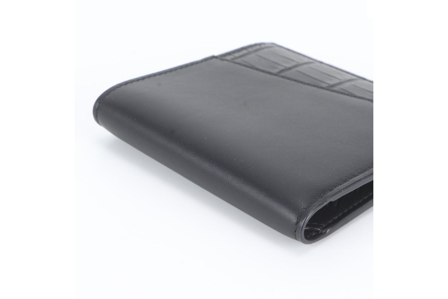Crocodile leather bi-fold wallet — view 4