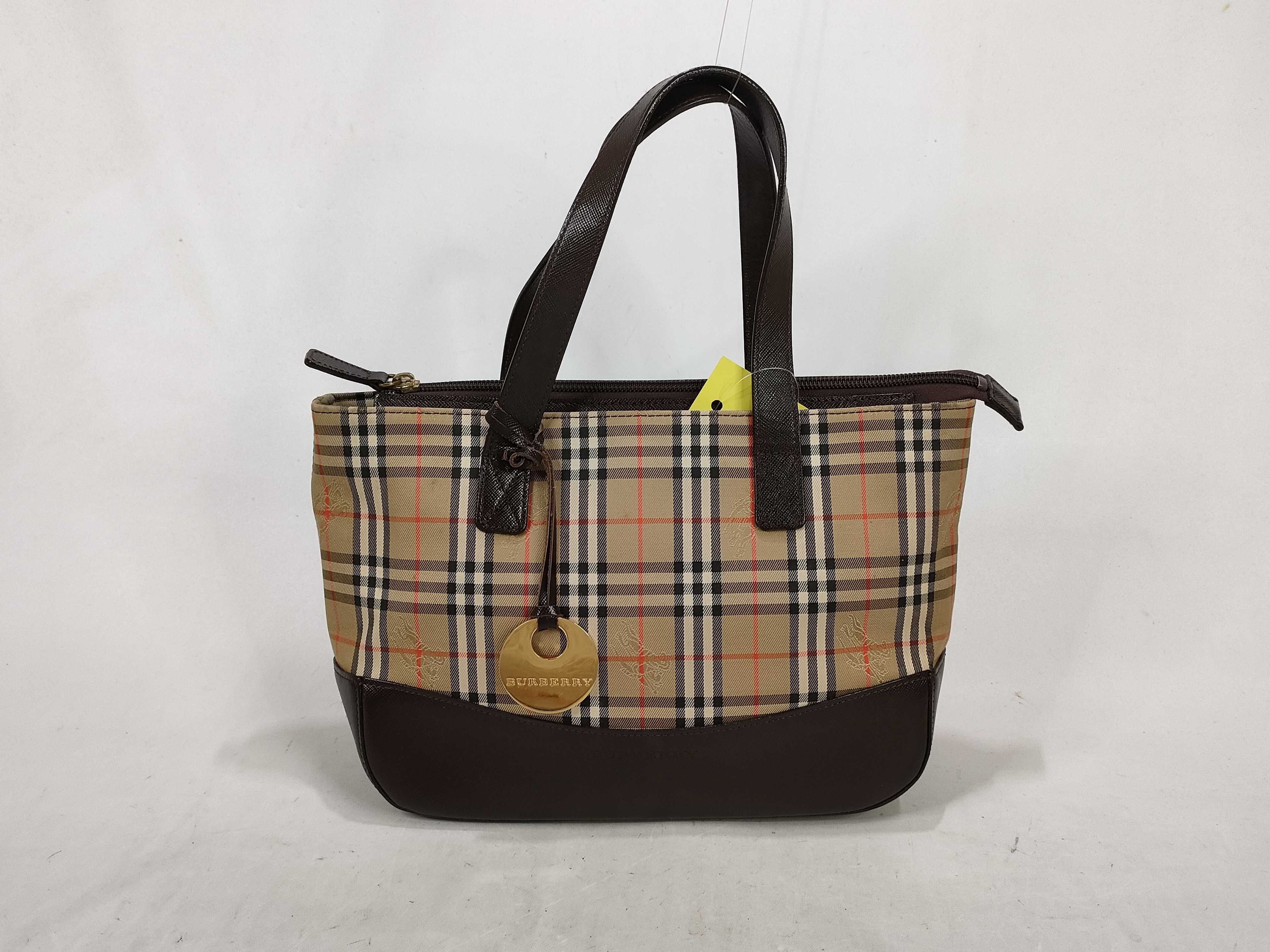 Nova Check Leather Handbag