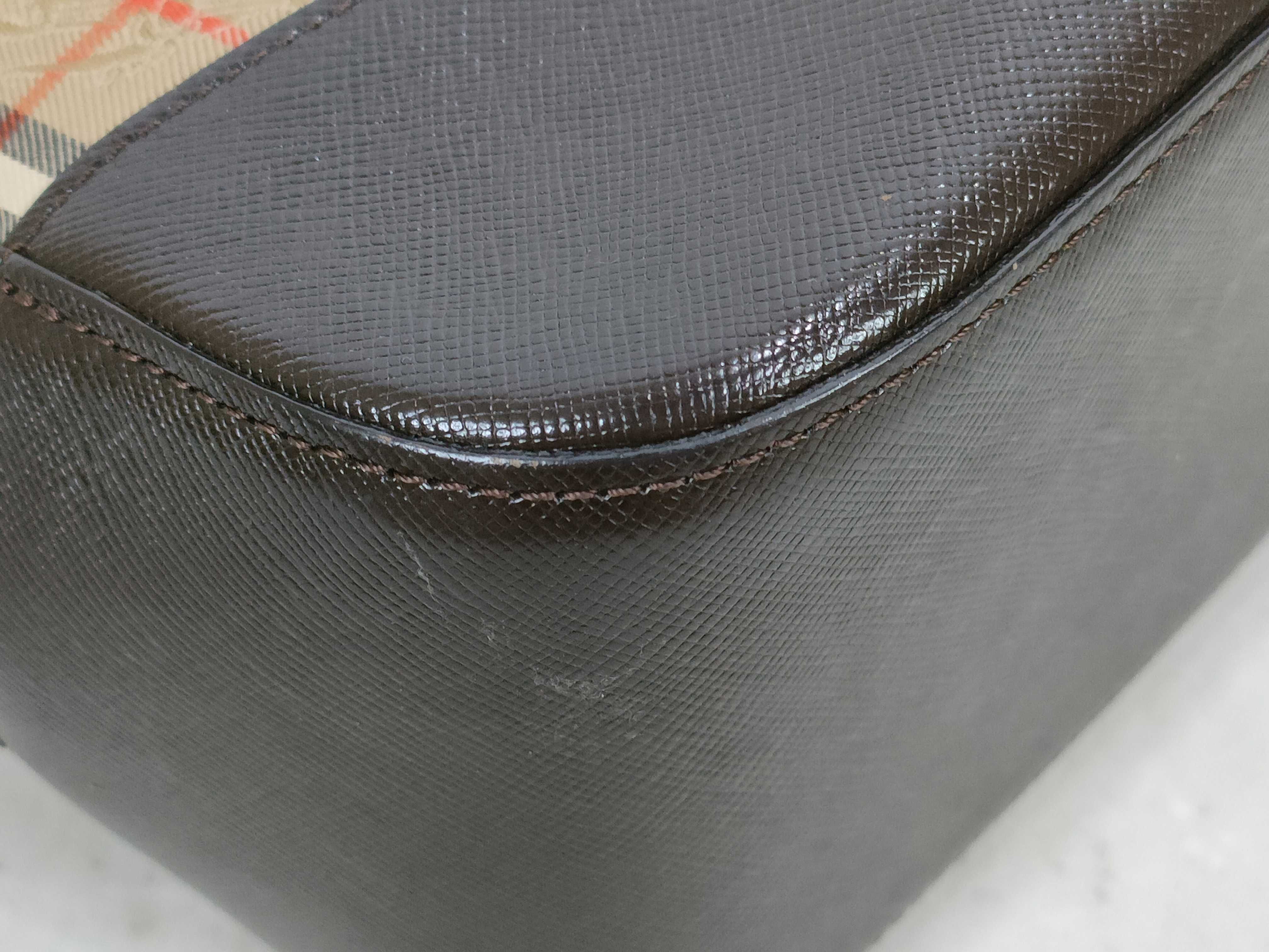 Nova Check Leather Handbag — view 7