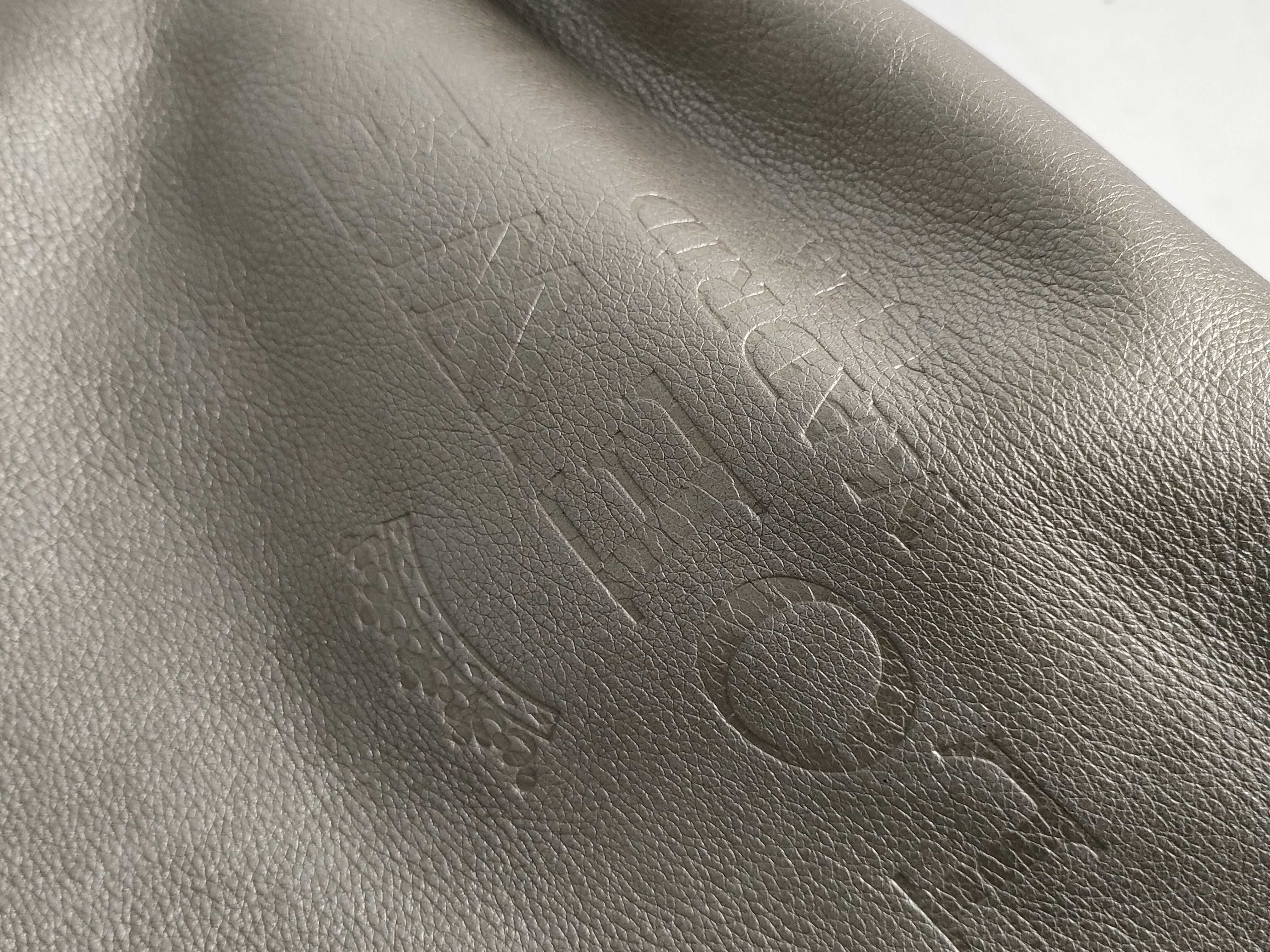 Heritage Shoulder Bag, Leather, Metallic Silver — view 12
