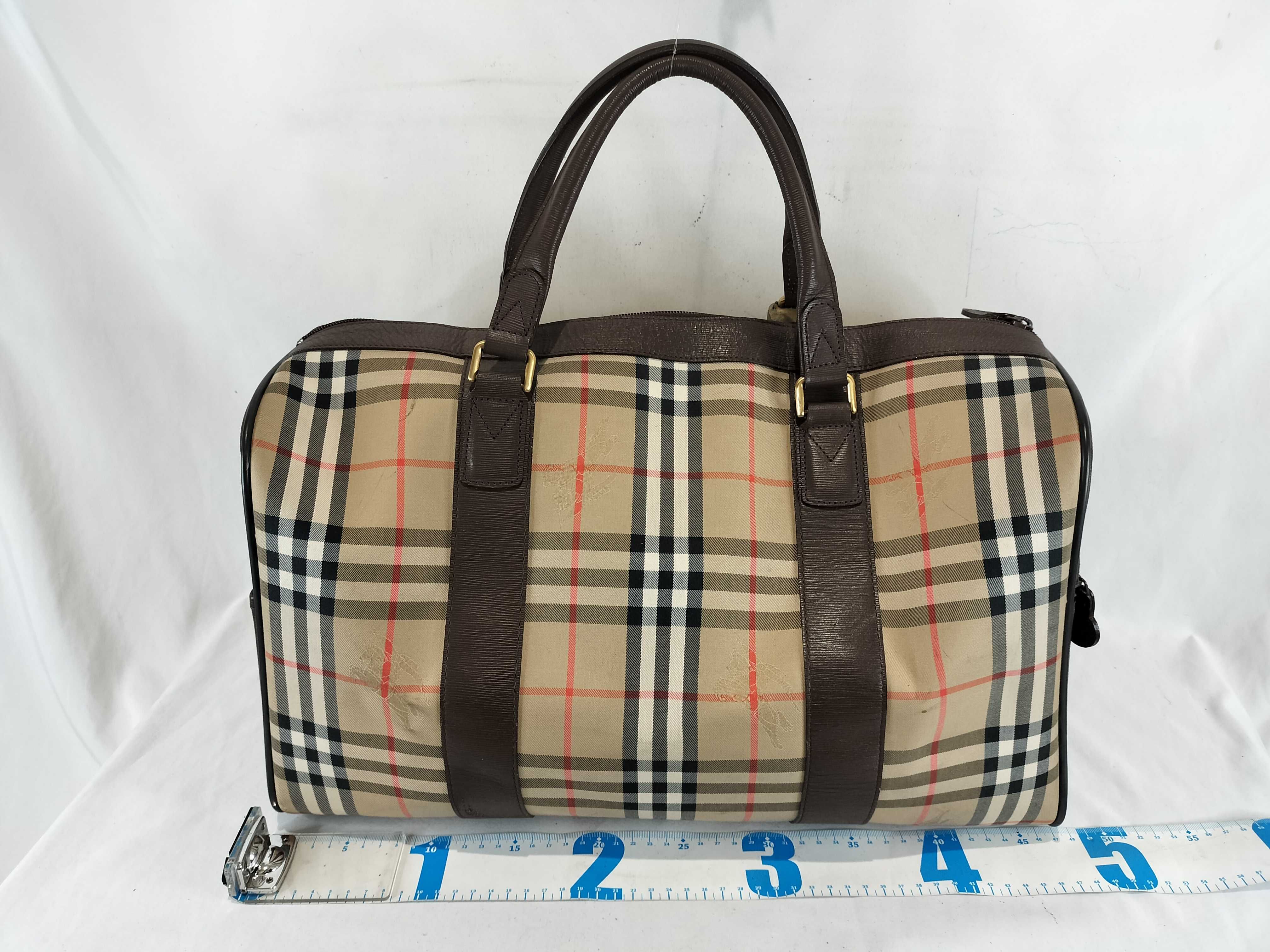 Nova Check Pattern Boston Bag — view 3