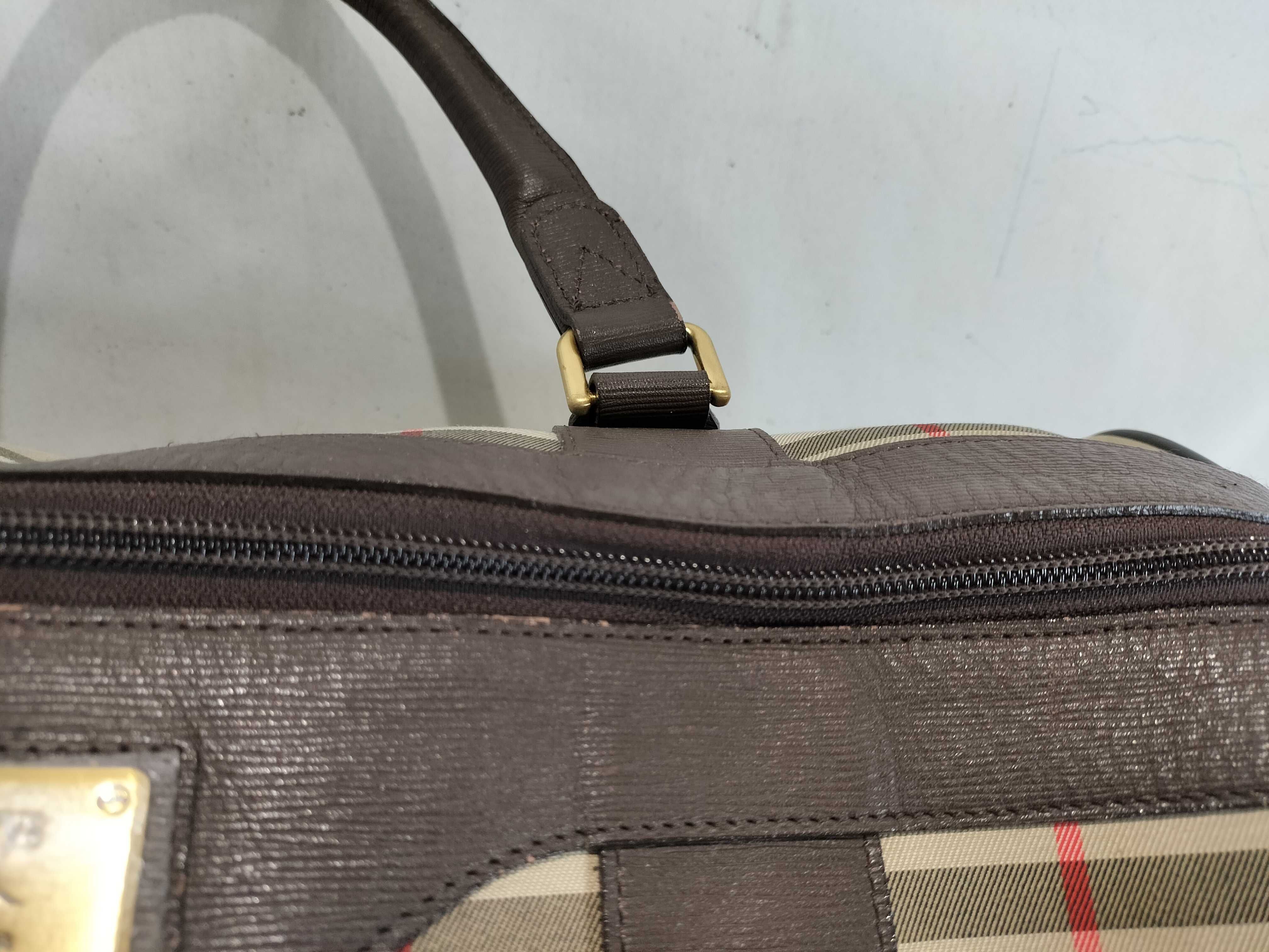 Nova Check Pattern Boston Bag — view 9