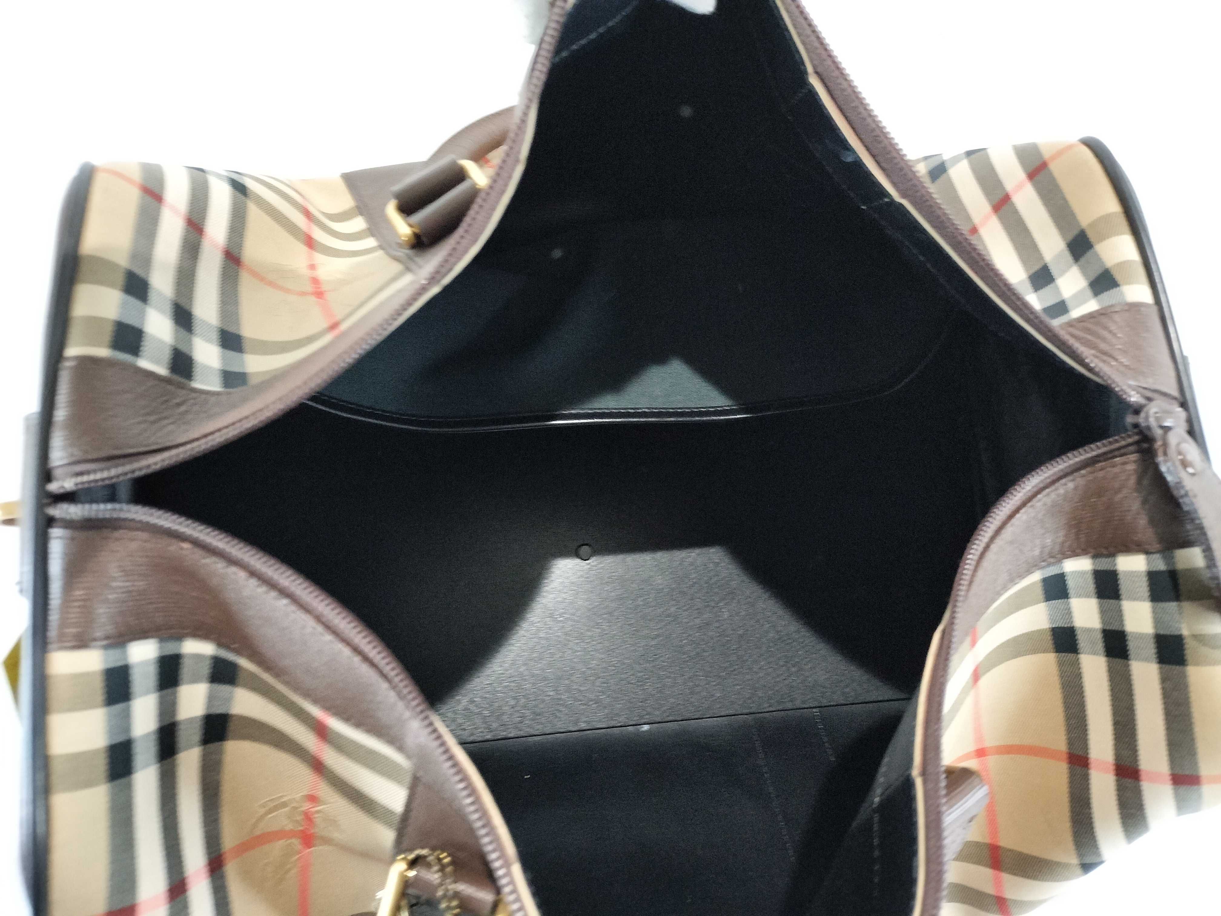Nova Check Pattern Boston Bag — view 10