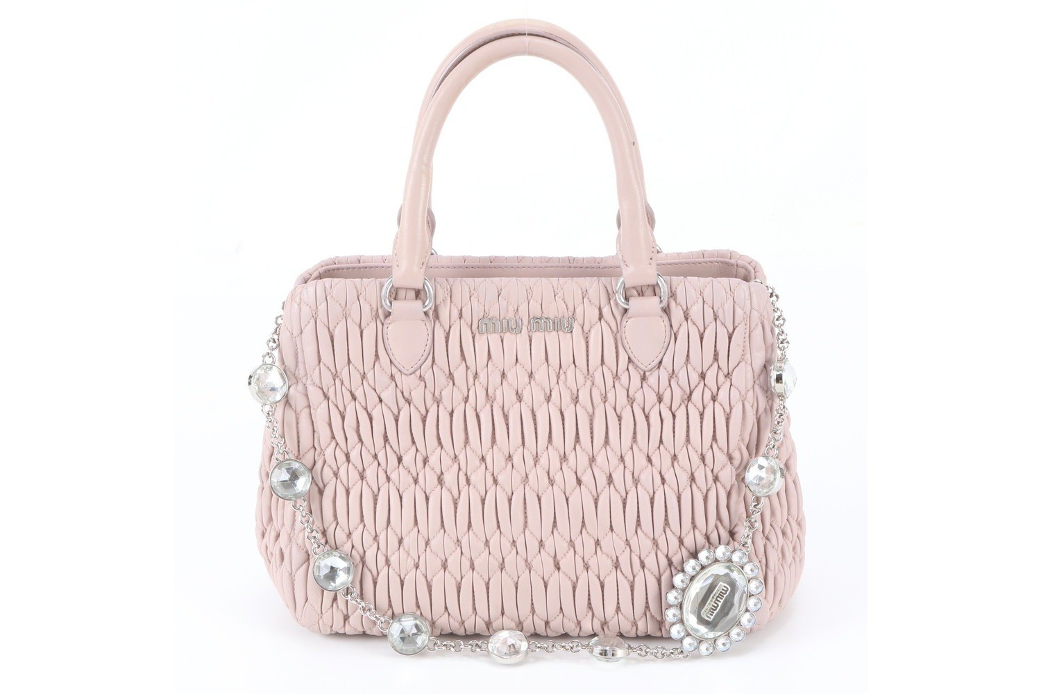 Matelassé Nappa Crystal Leather 2-Way Tote Bag