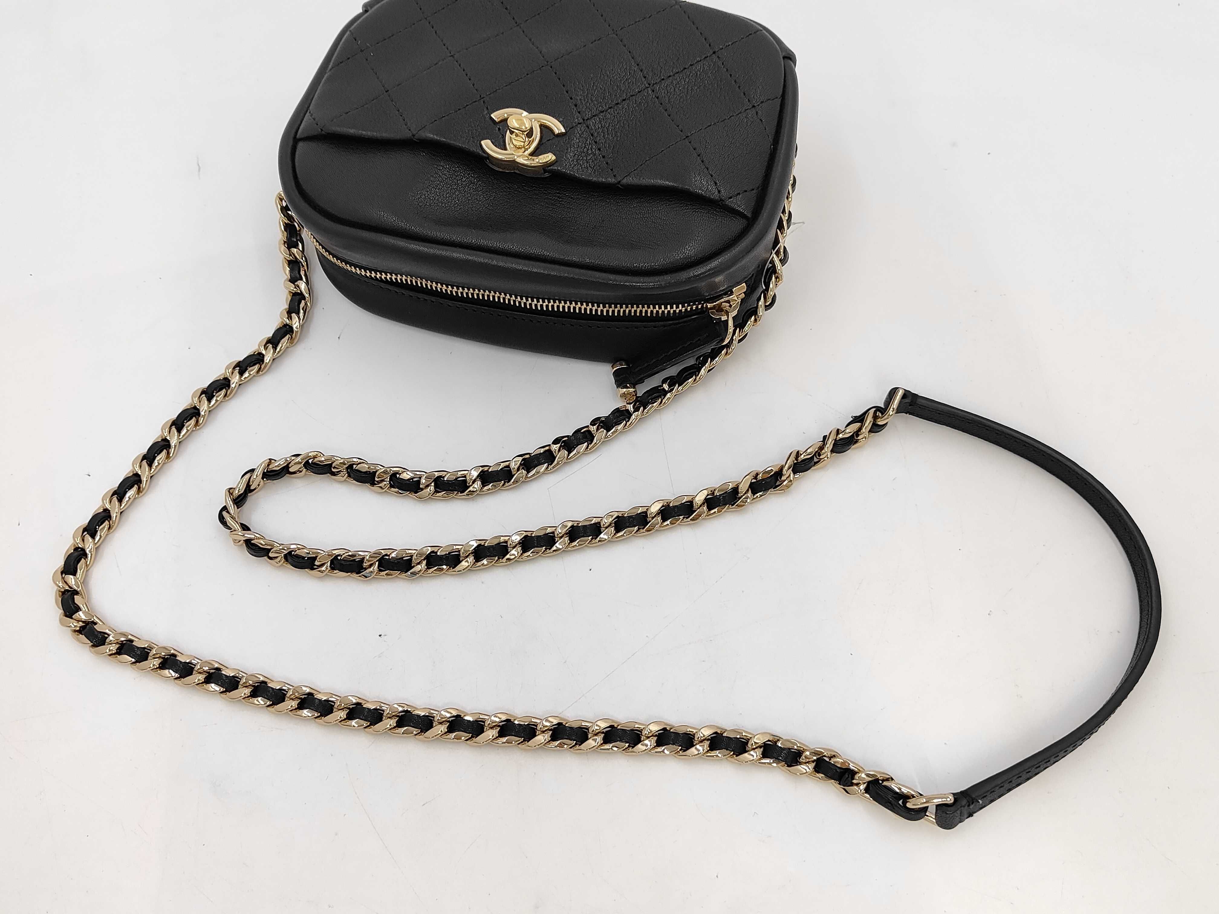 Calfskin Camera Chain Shoulder Bag — view 5