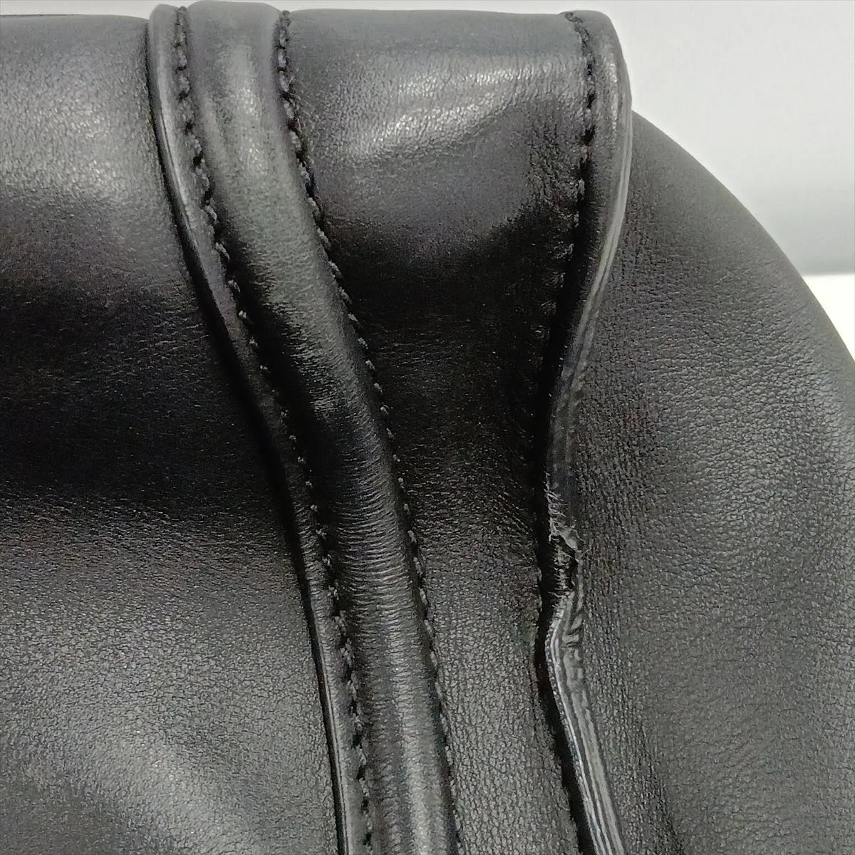 Luggage Mini Shopper Leather Handbag, Black — view 12