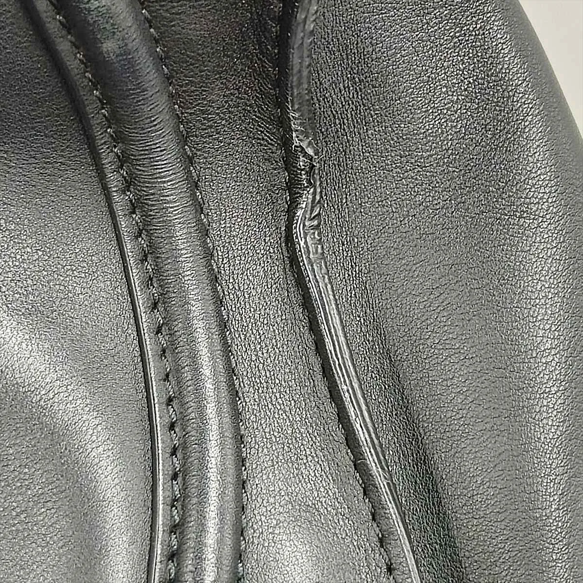 Luggage Mini Shopper Leather Handbag, Black — view 13