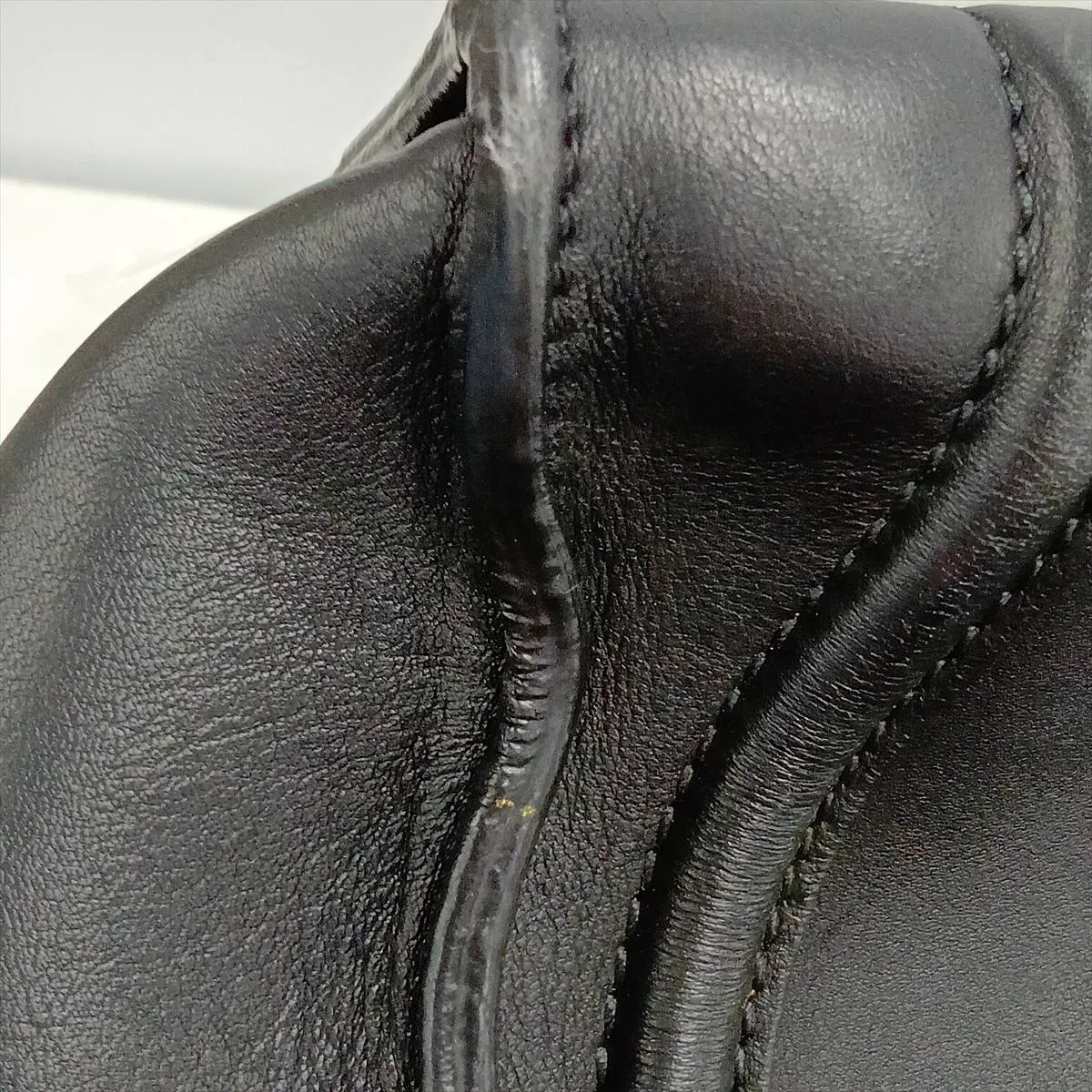 Luggage Mini Shopper Leather Handbag, Black — view 14