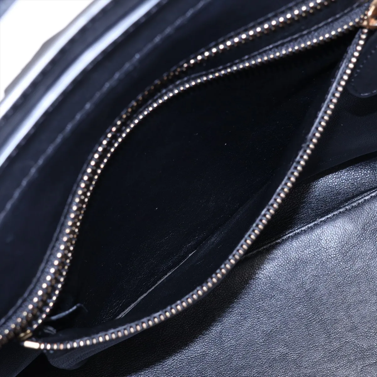 Luggage Mini Shopper Leather Handbag, Black — view 8