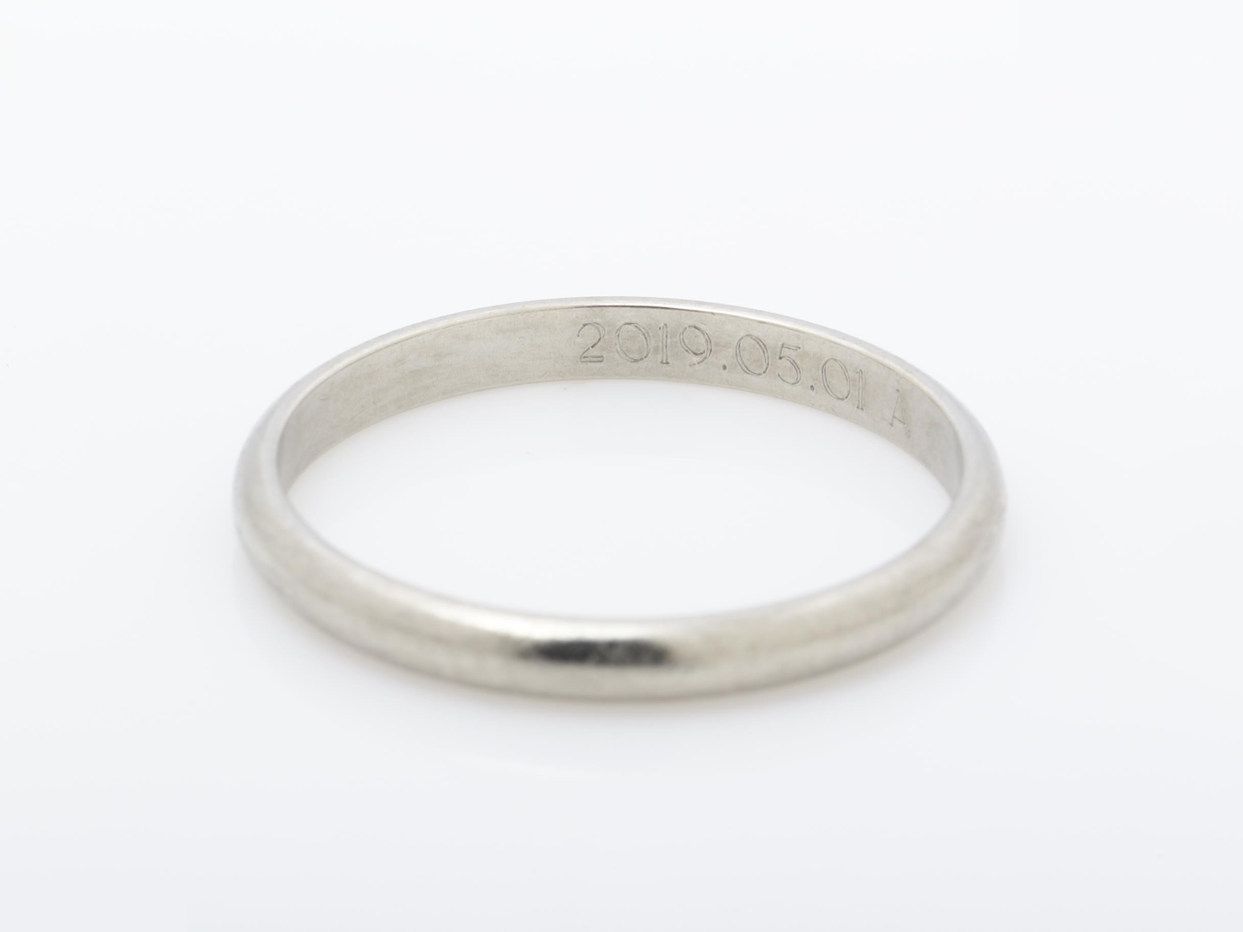 Pt950 ring, size #59, 3.3g — view 2