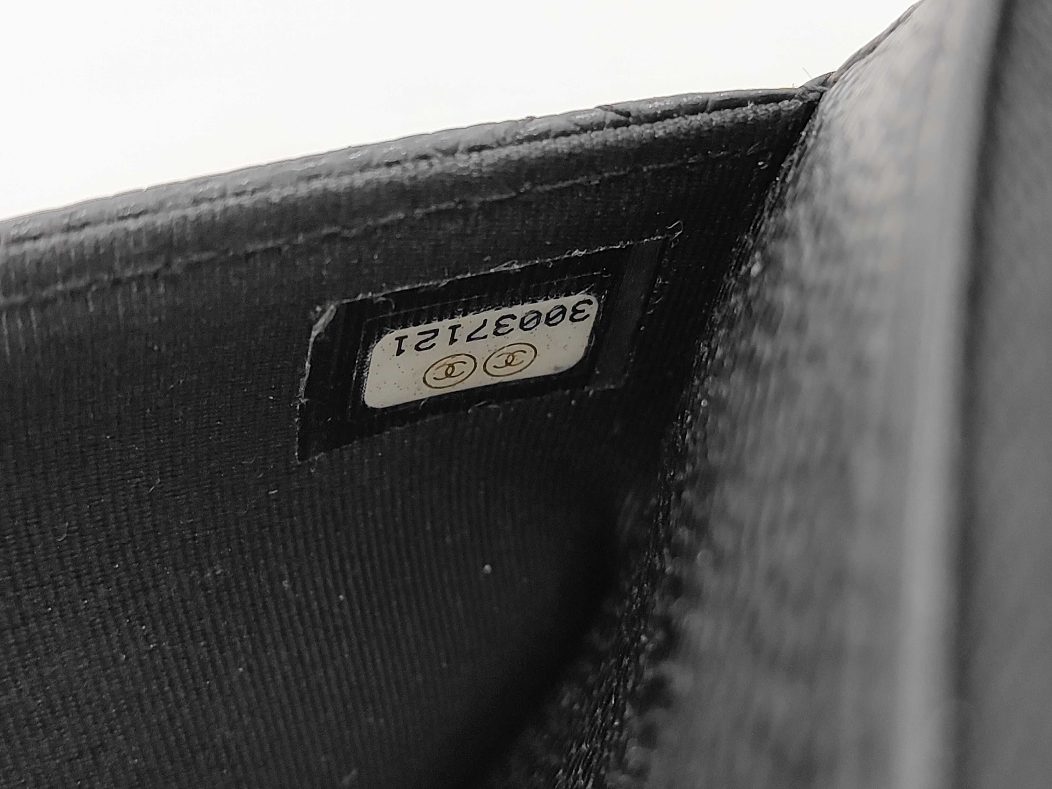 Caviar Skin Chain Wallet Black Gold — view 12