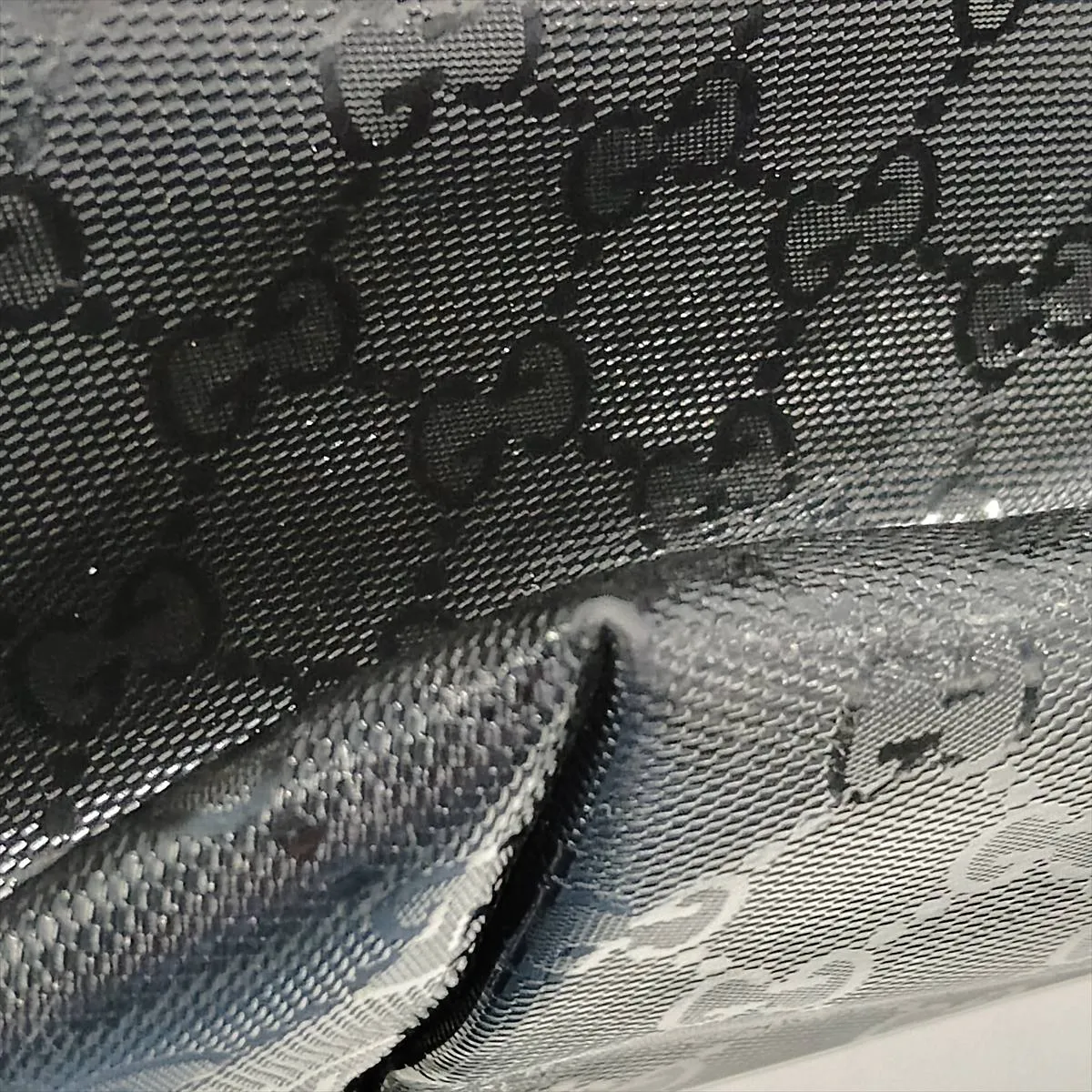 GG Imprime 211137 PVC x Leather Tote Bag, Black — view 15