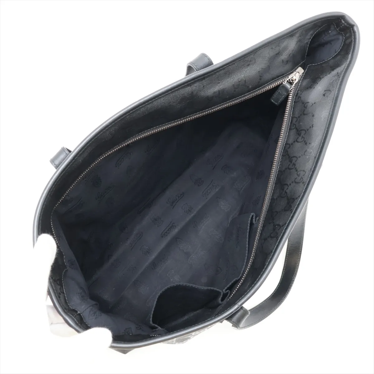 GG Imprime 211137 PVC x Leather Tote Bag, Black — view 7