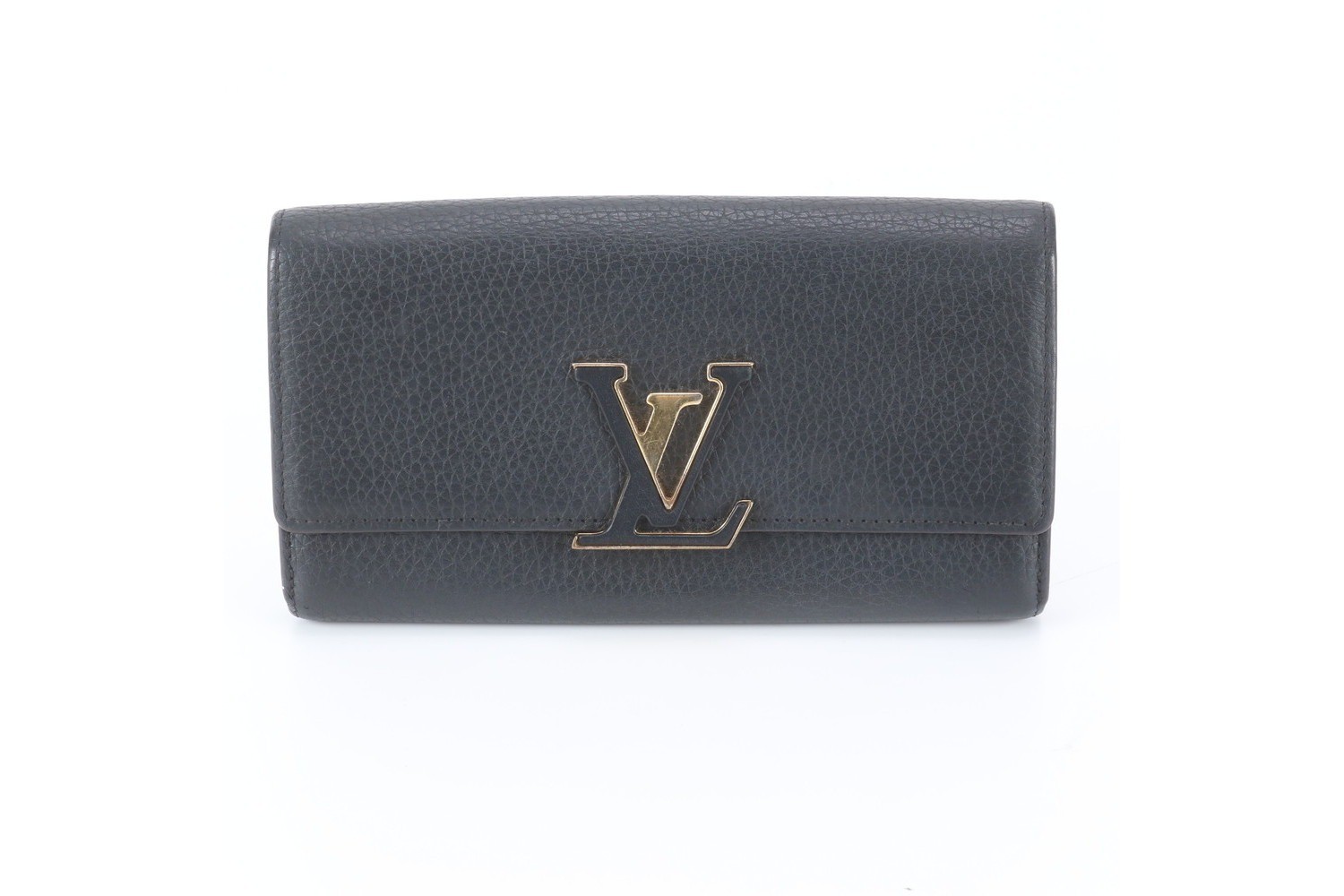 Portefeuille Capucines Taurillon M61248 Leather Long Wallet