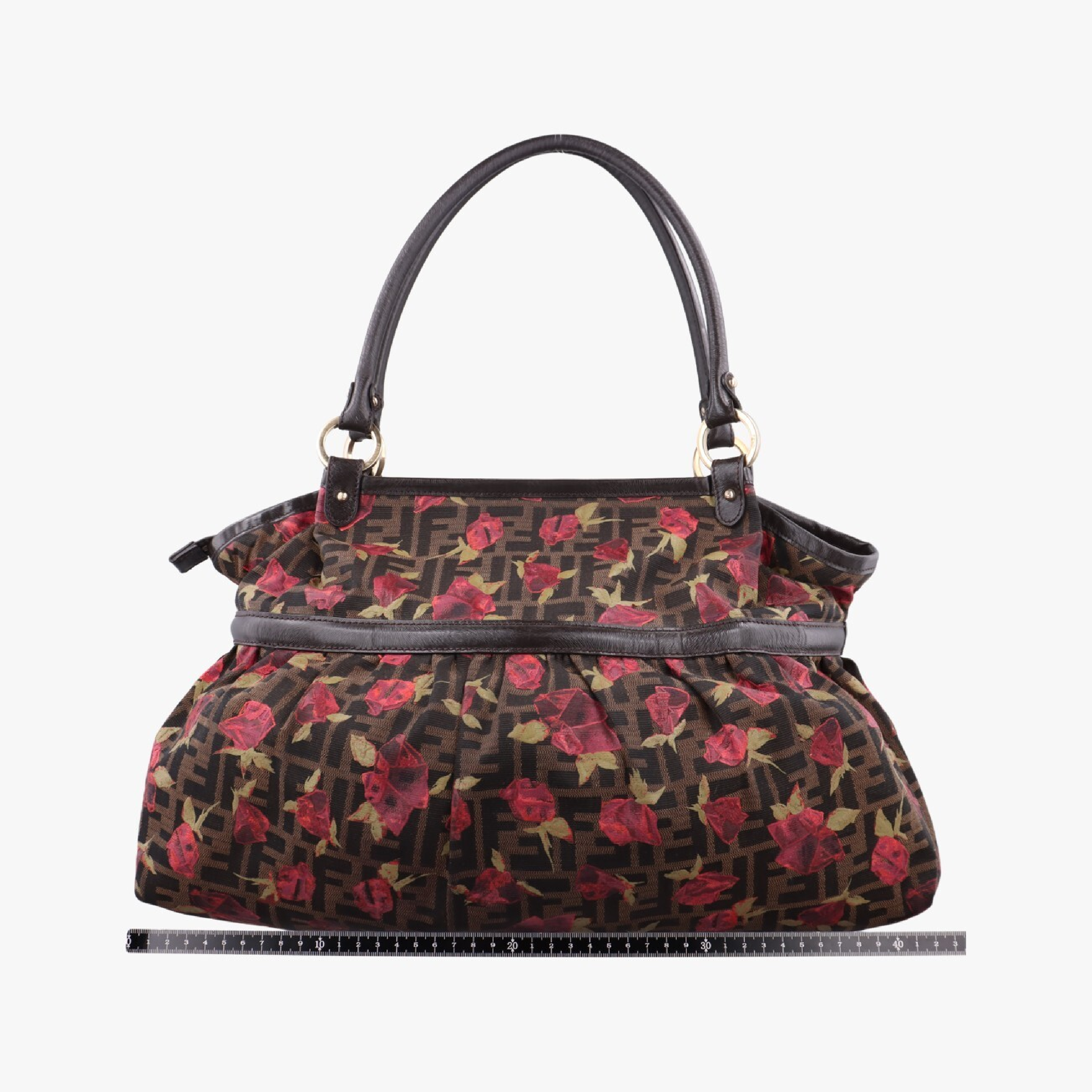 Zucca Print Brown x Multicolor Canvas Handbag 8BH186 8BH186-DC8 108-2354 — view 2
