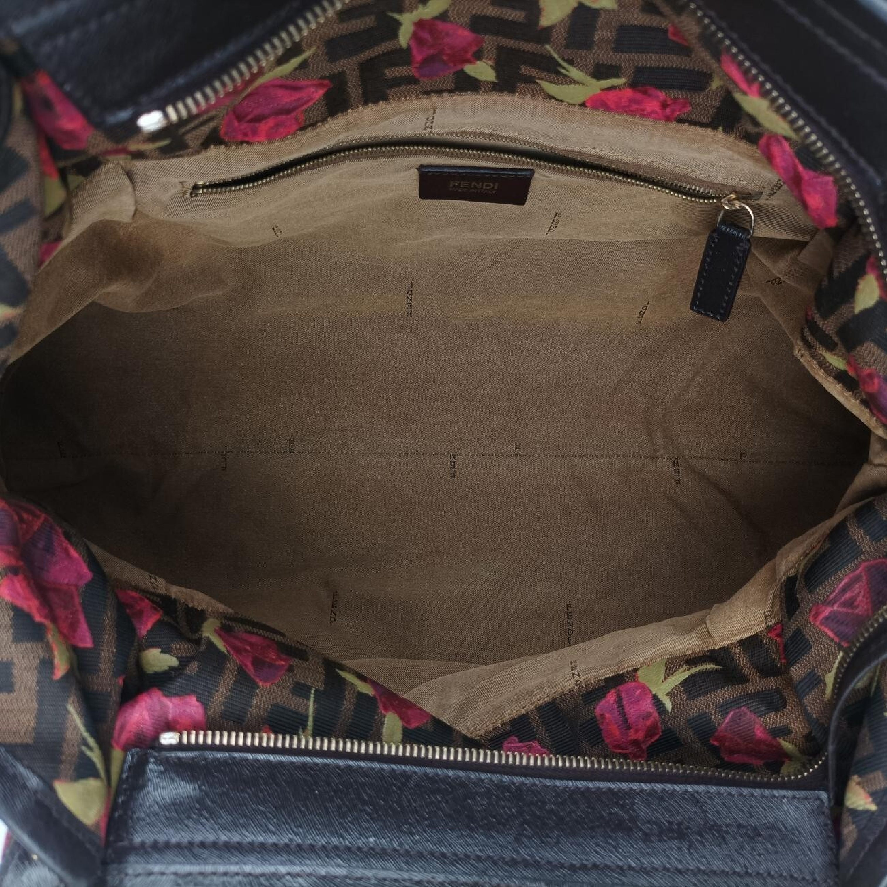 Zucca Print Brown x Multicolor Canvas Handbag 8BH186 8BH186-DC8 108-2354 — view 6