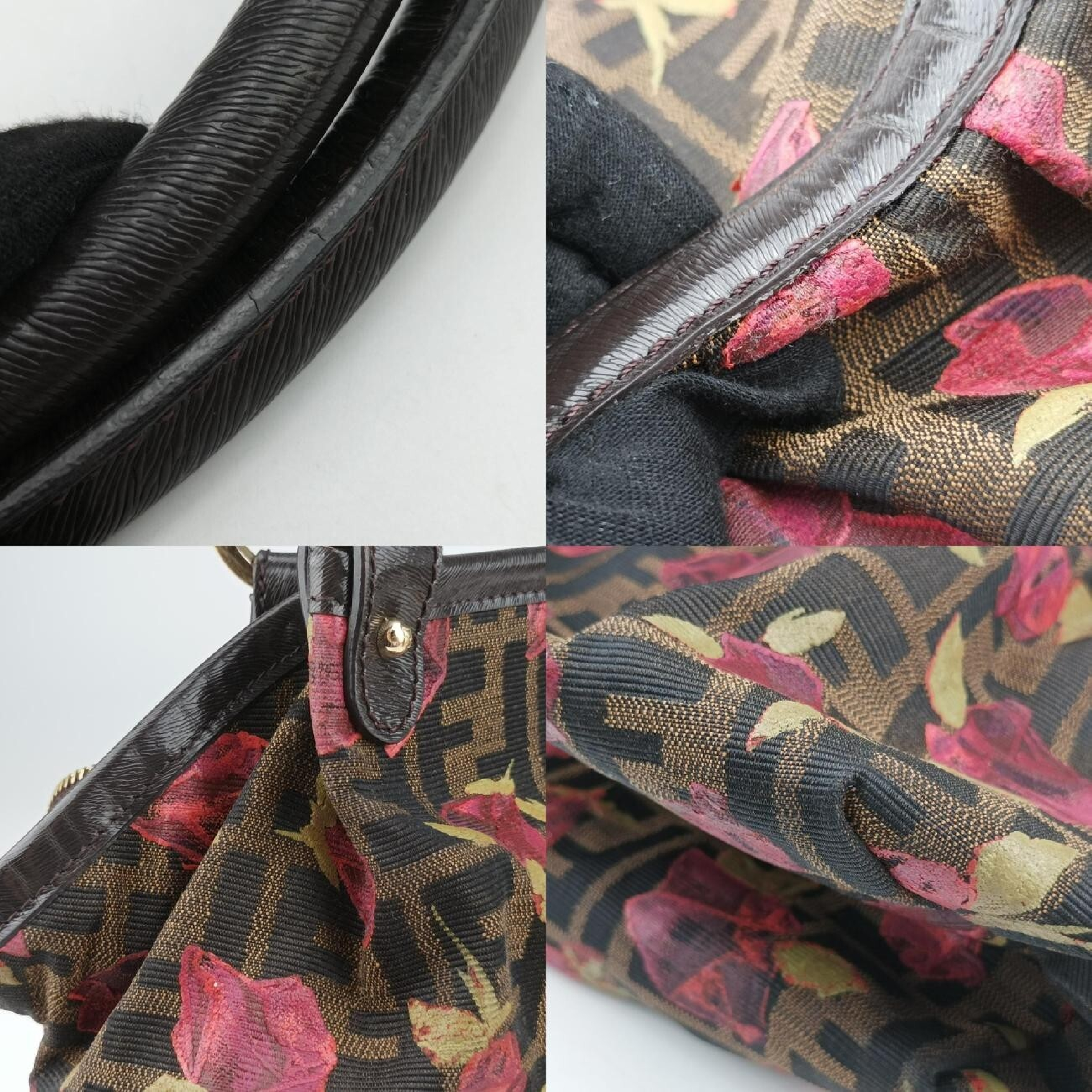 Zucca Print Brown x Multicolor Canvas Handbag 8BH186 8BH186-DC8 108-2354 — view 10