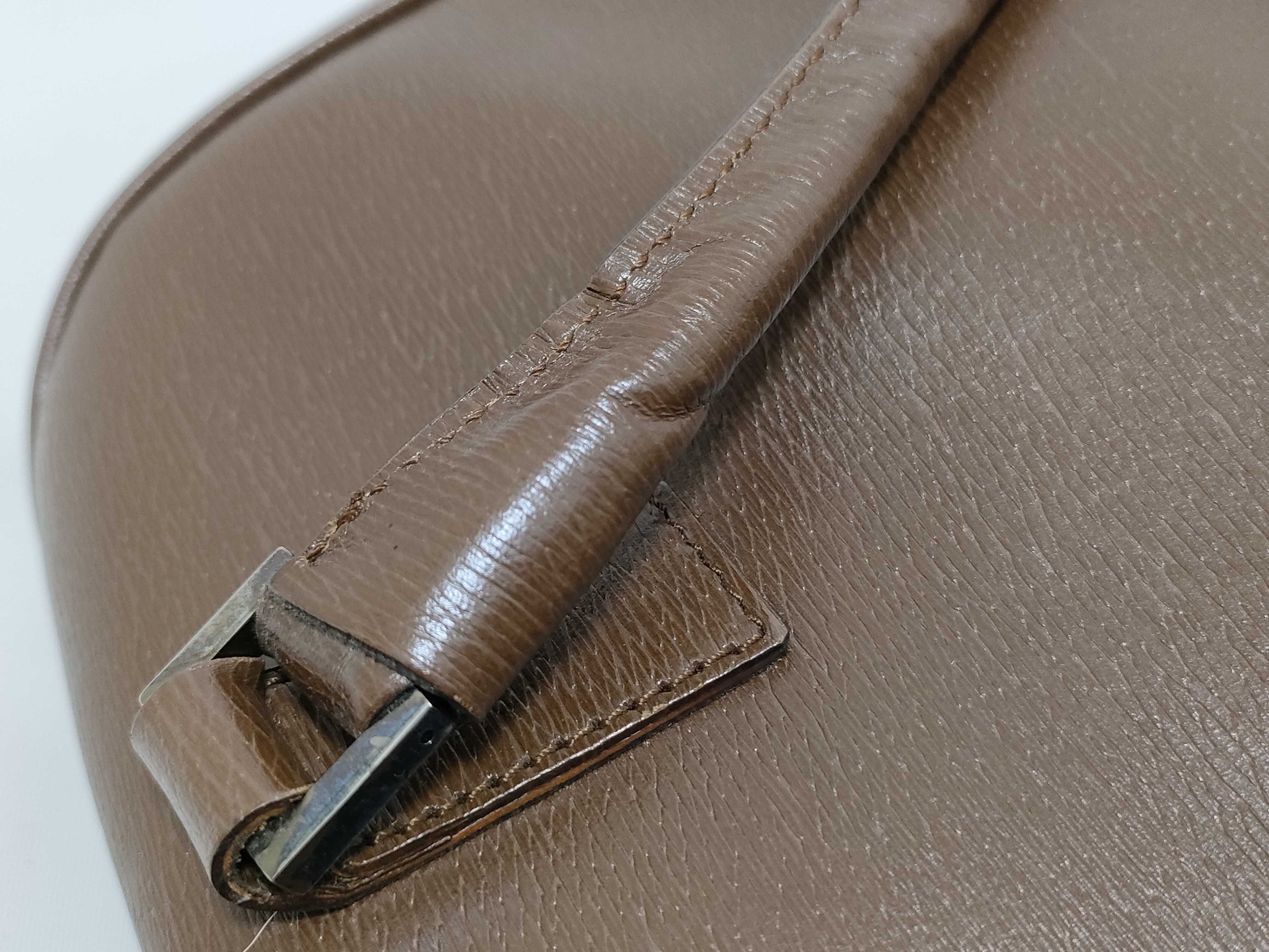 Leather Handbag, Brown — view 12