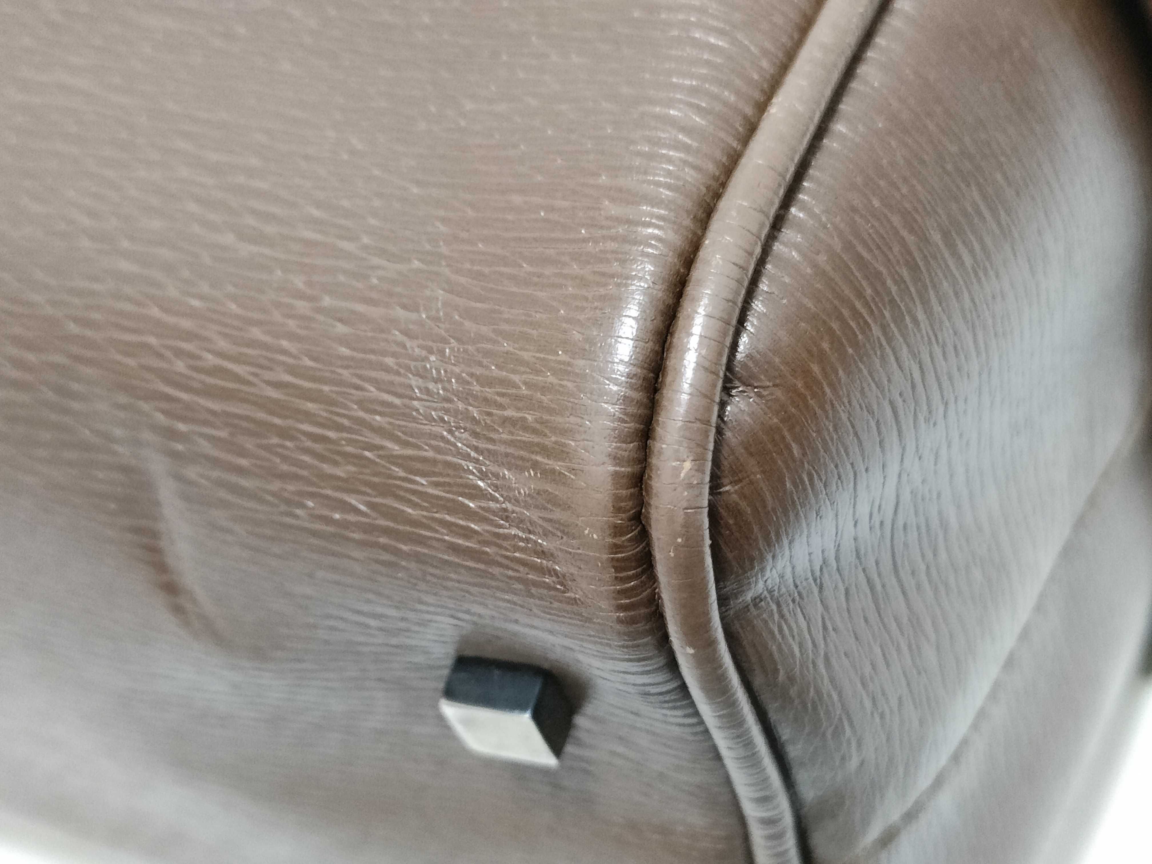 Leather Handbag, Brown — view 5