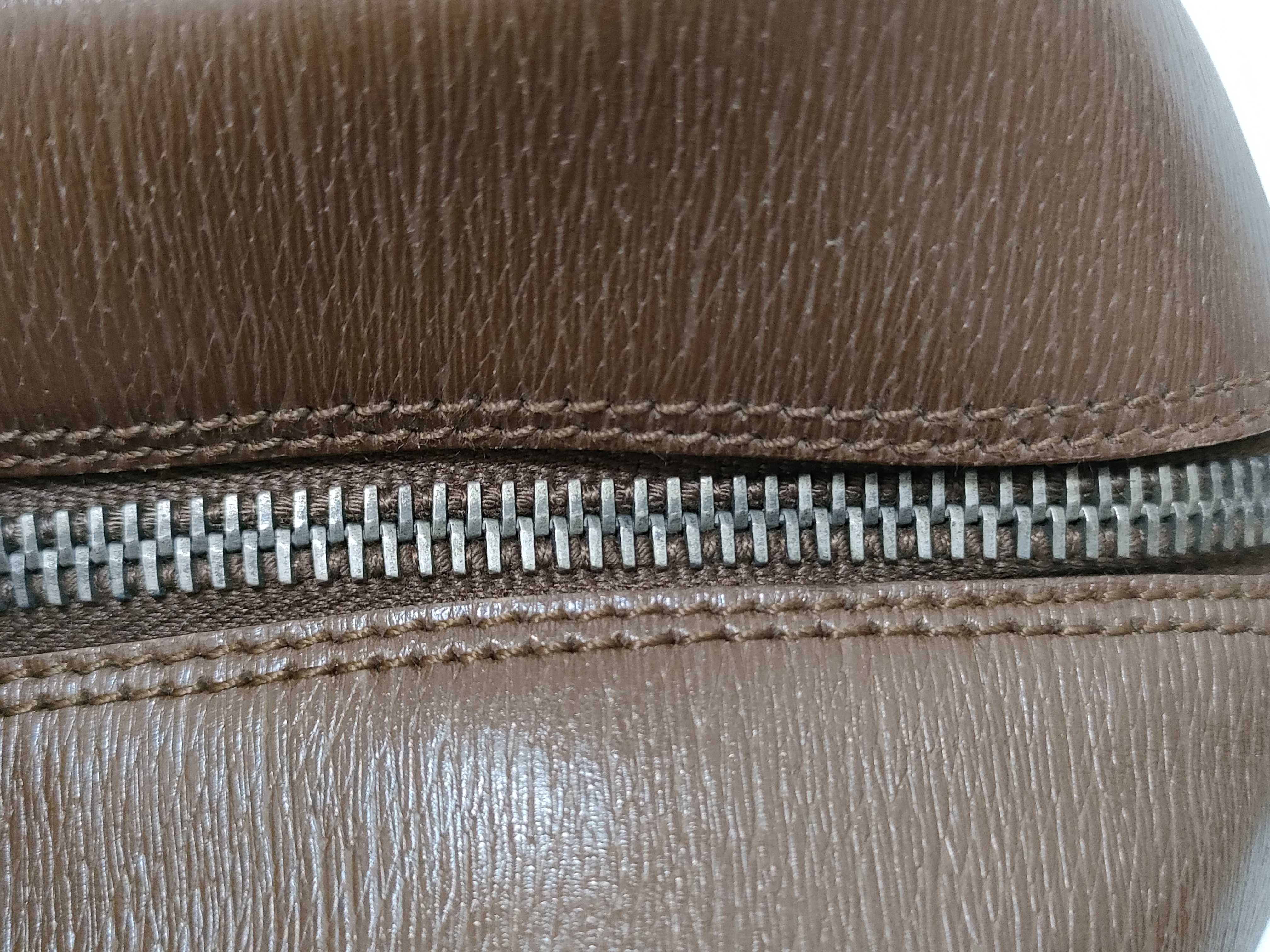 Leather Handbag, Brown — view 7